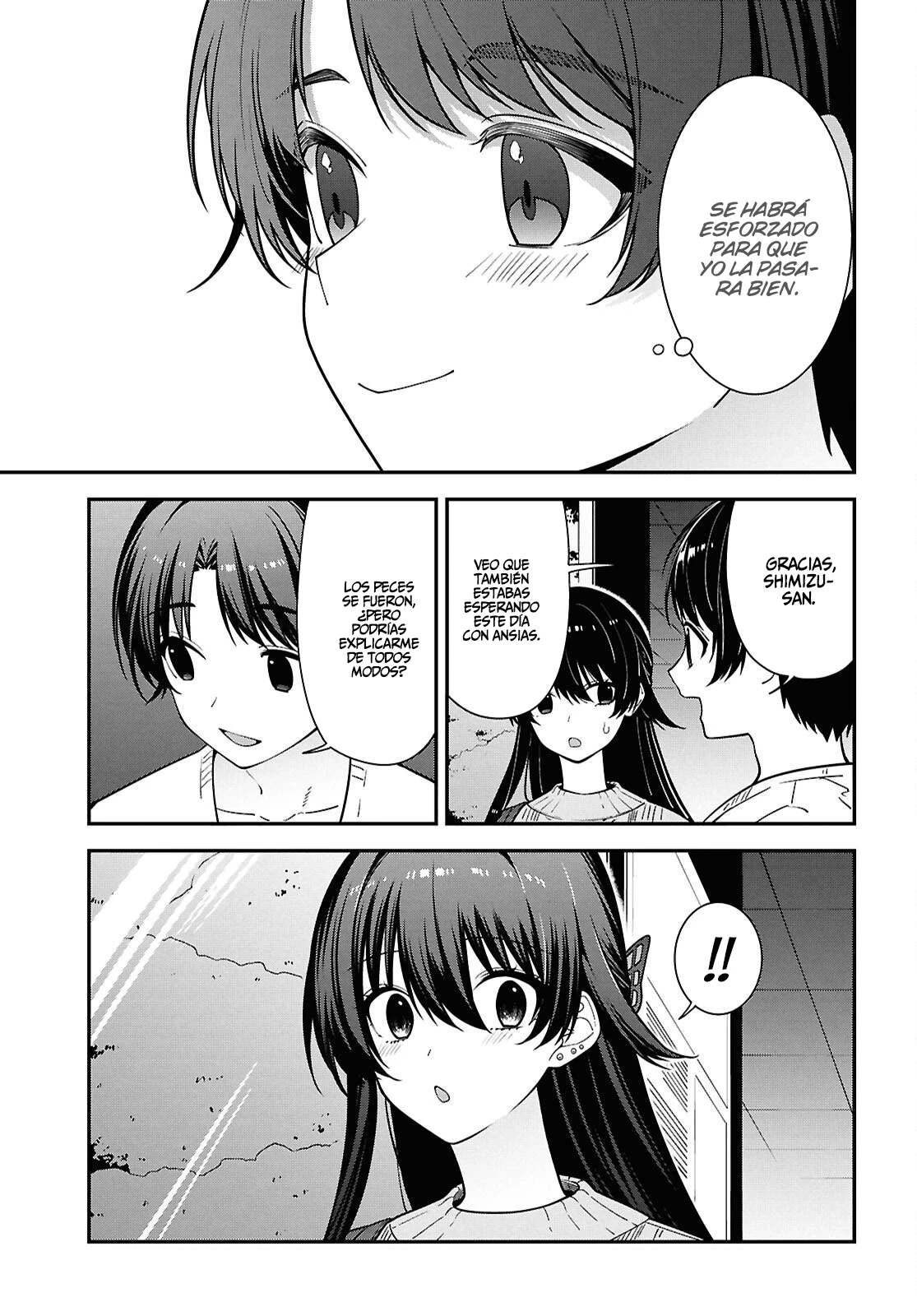 Tonari No Seki No Yankee Shimizu-san Ga Kami Wo Kuroku Somete Kita - Capítulo 20 - Página 17 - LectorTMOo