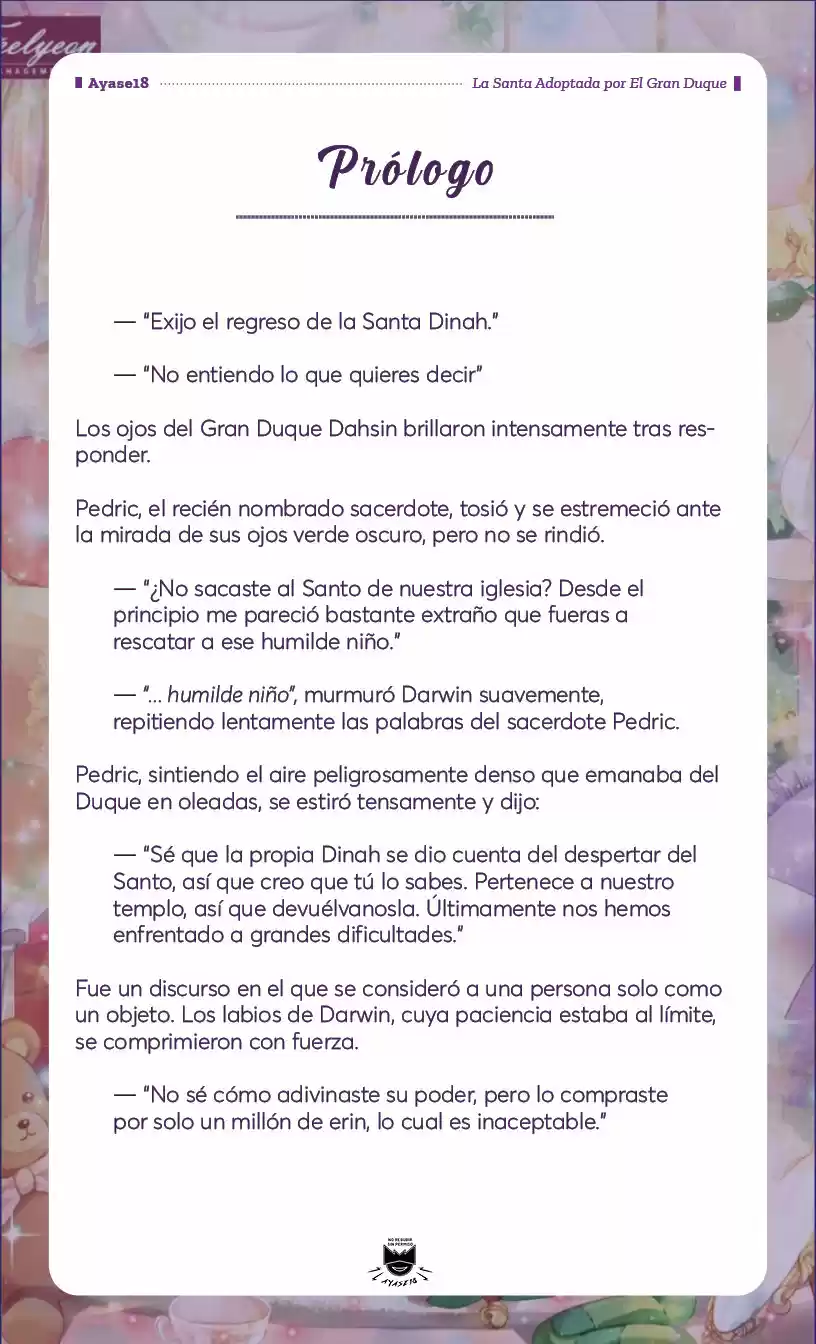 Una Santa Adoptada Por El Gran Duque (Novela) - Capítulo 1 - Página 3 - LectorTMOo