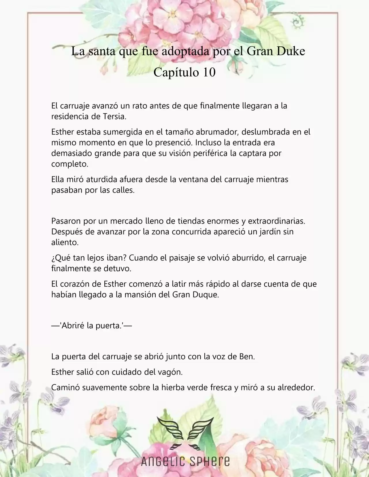 Una Santa Adoptada Por El Gran Duque (Novela) - Capítulo 10 - Página 4 - LectorTMOo