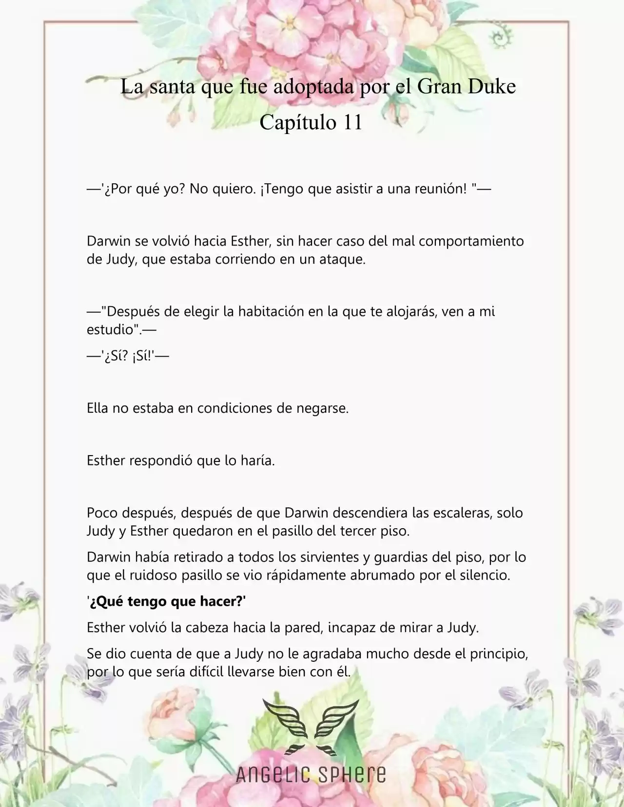 Una Santa Adoptada Por El Gran Duque (Novela) - Capítulo 11 - Página 5 - LectorTMOo