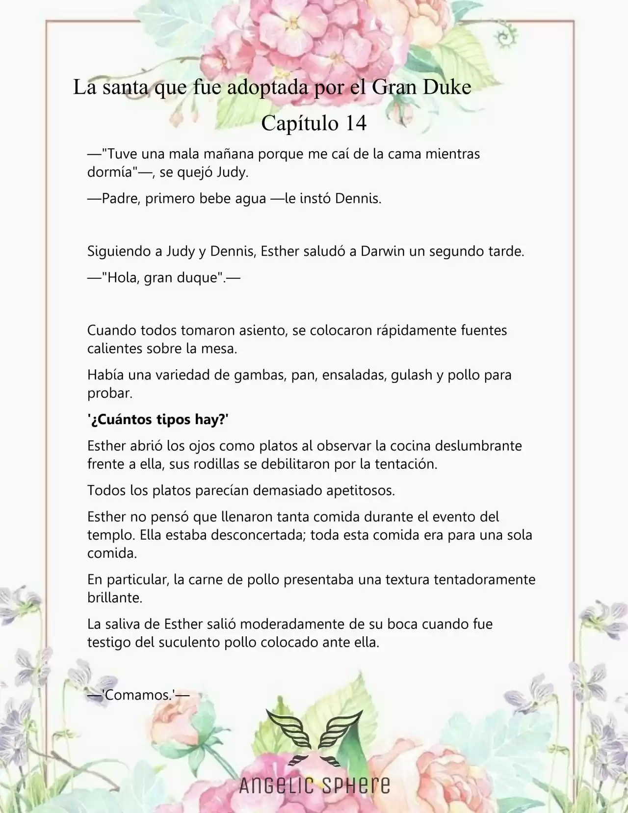 Una Santa Adoptada Por El Gran Duque (Novela) - Capítulo 14 - Página 5 - LectorTMOo