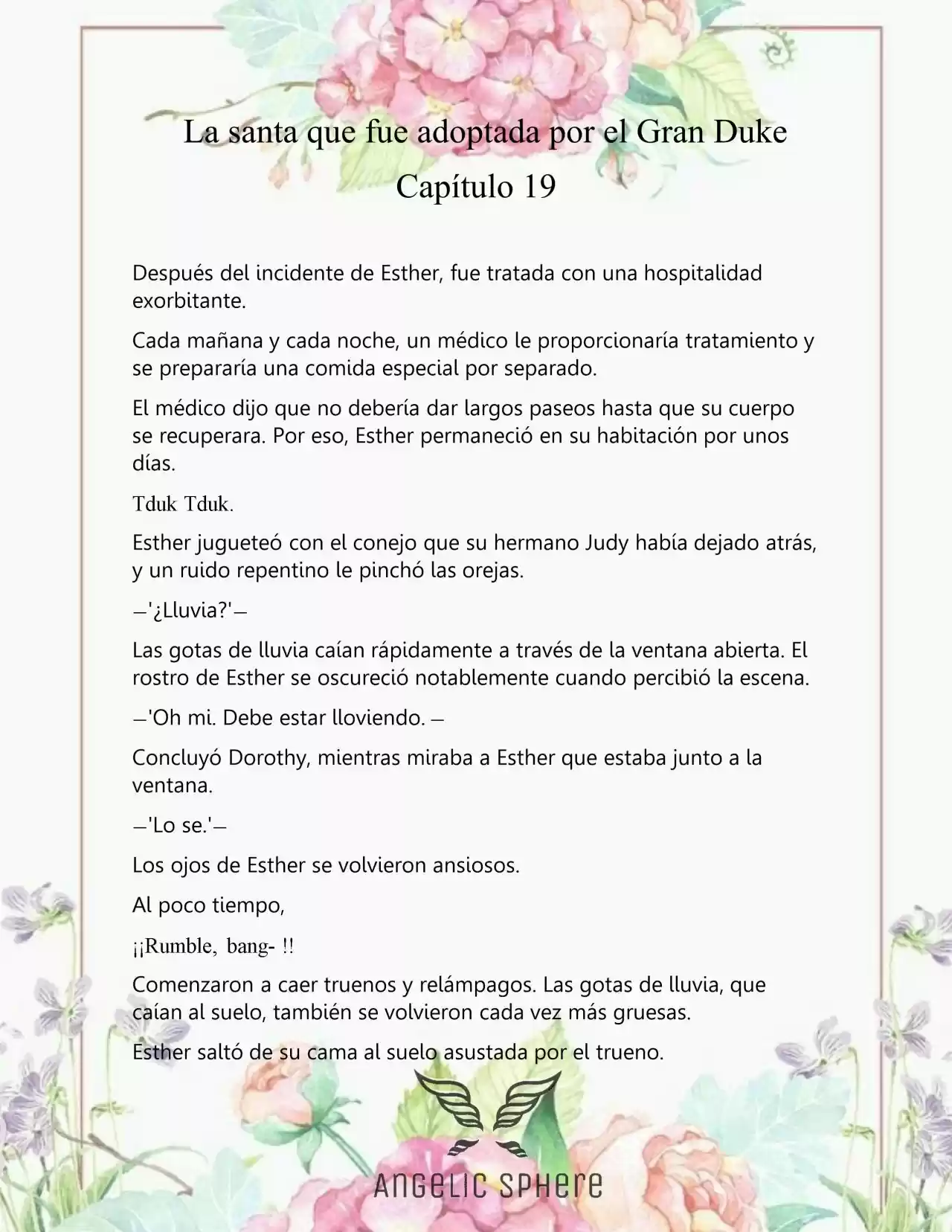 Una Santa Adoptada Por El Gran Duque (Novela) - Capítulo 19 - Página 5 - LectorTMOo