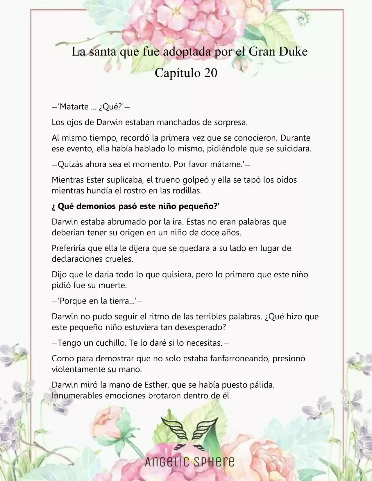 Una Santa Adoptada Por El Gran Duque (Novela) - Capítulo 20 - Página 5 - LectorTMOo