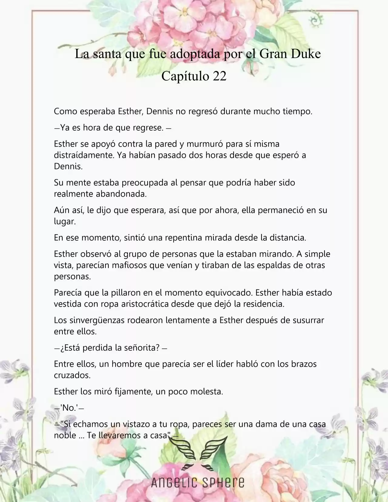 Una Santa Adoptada Por El Gran Duque (Novela) - Capítulo 22 - Página 5 - LectorTMOo