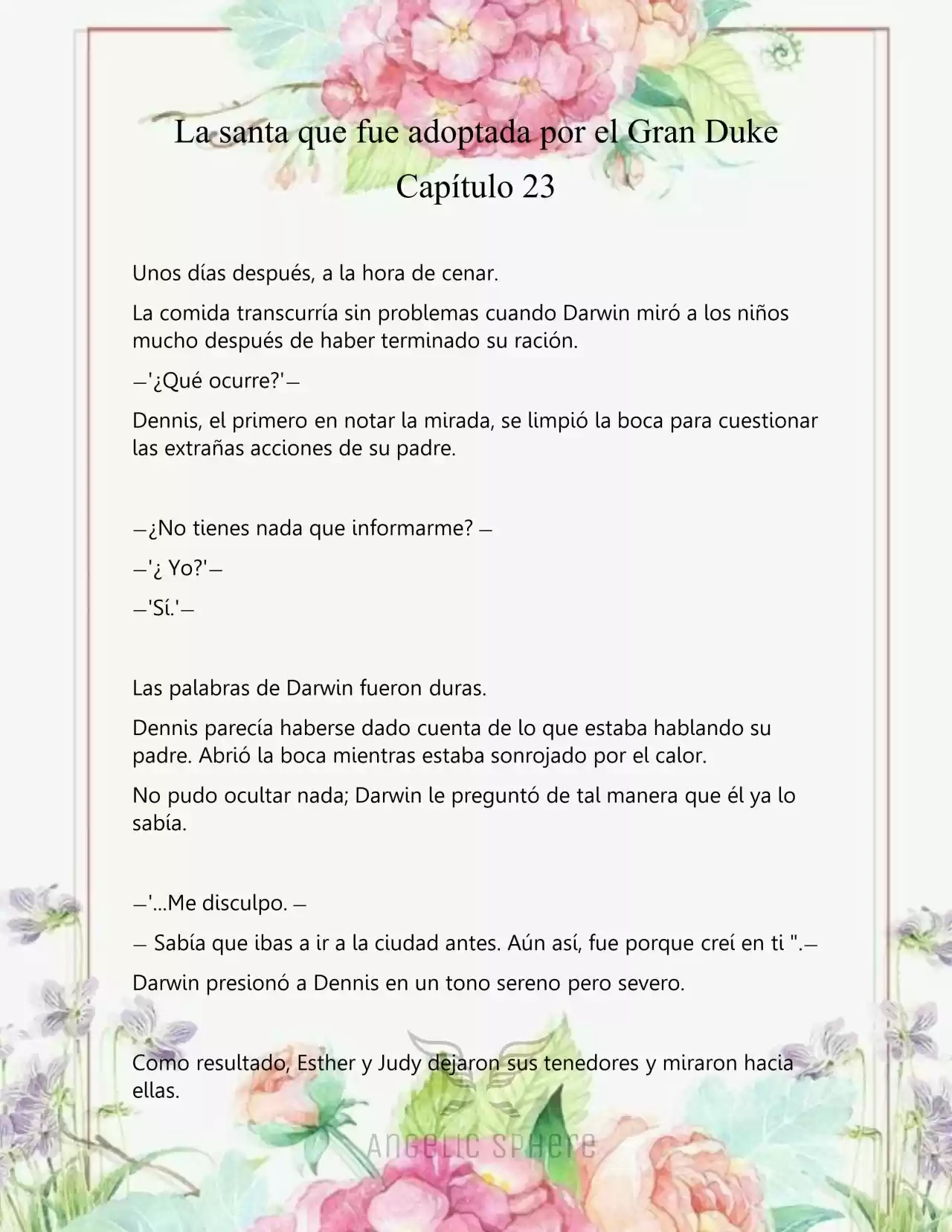 Una Santa Adoptada Por El Gran Duque (Novela) - Capítulo 23 - Página 6 - LectorTMOo