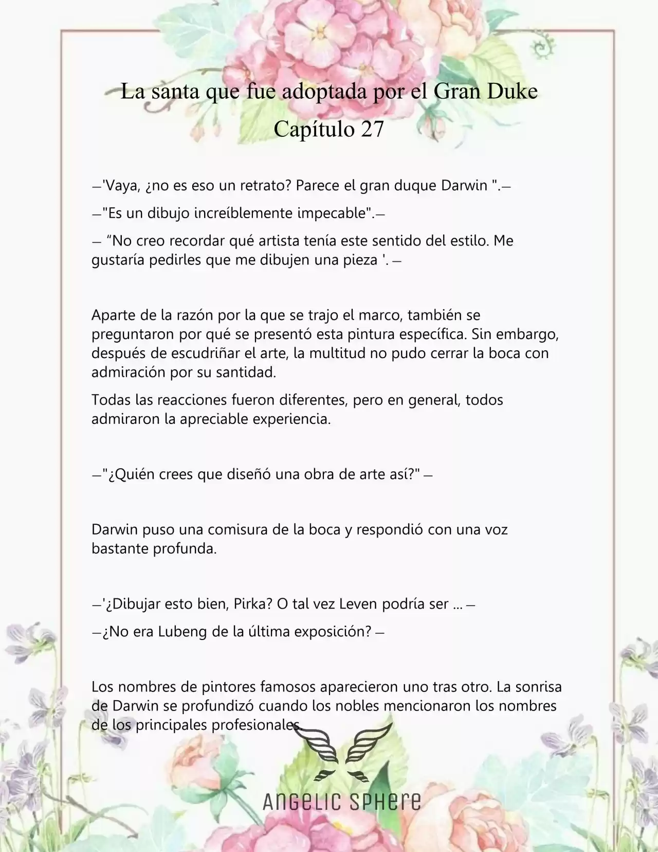 Una Santa Adoptada Por El Gran Duque (Novela) - Capítulo 27 - Página 6 - LectorTMOo