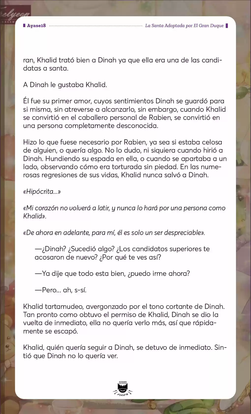 Una Santa Adoptada Por El Gran Duque (Novela) - Capítulo 3 - Página 6 - LectorTMOo