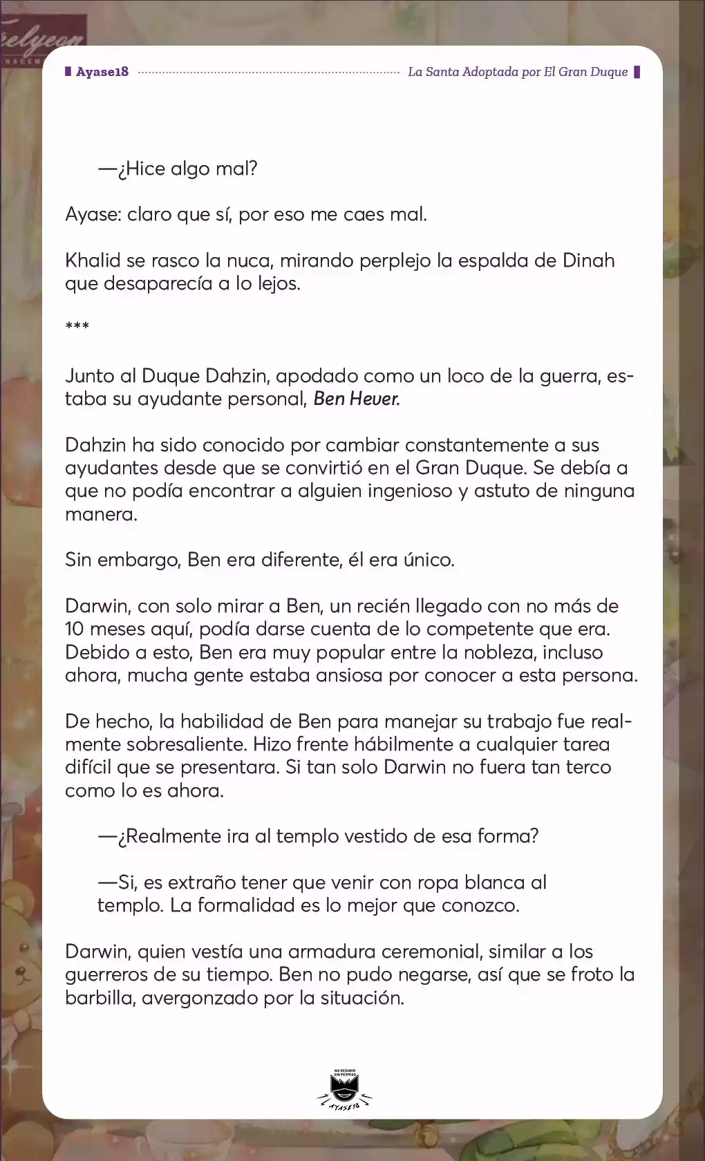 Una Santa Adoptada Por El Gran Duque (Novela) - Capítulo 3 - Página 7 - LectorTMOo