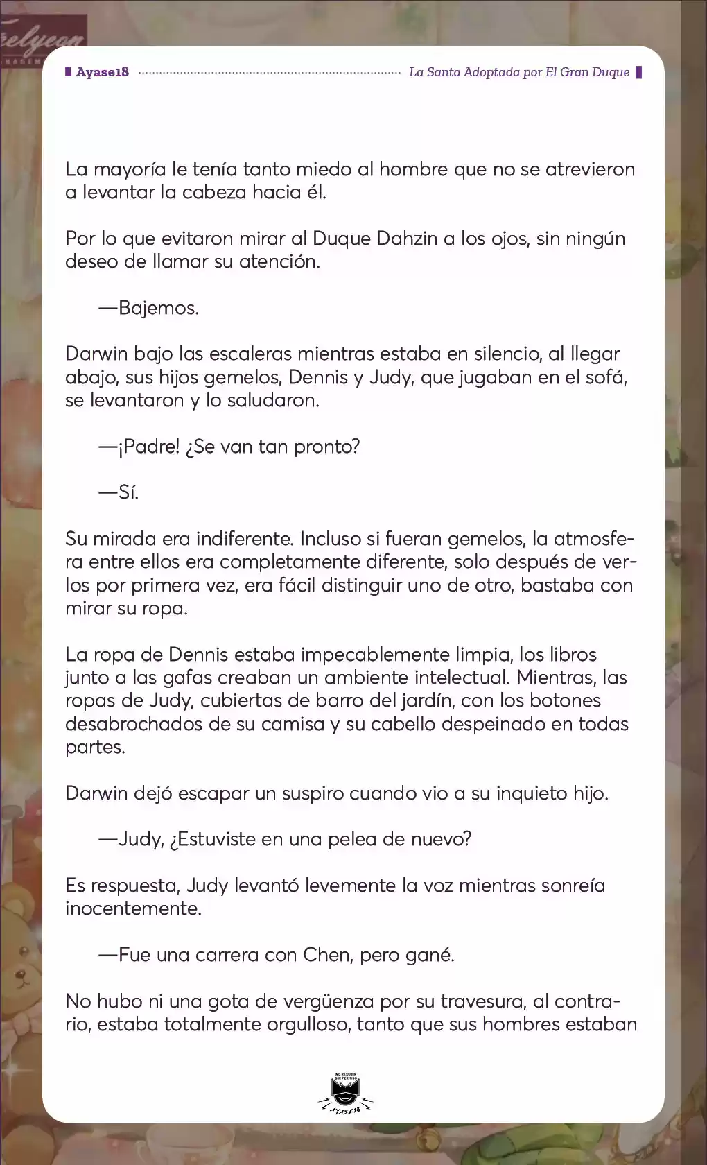 Una Santa Adoptada Por El Gran Duque (Novela) - Capítulo 3 - Página 9 - LectorTMOo