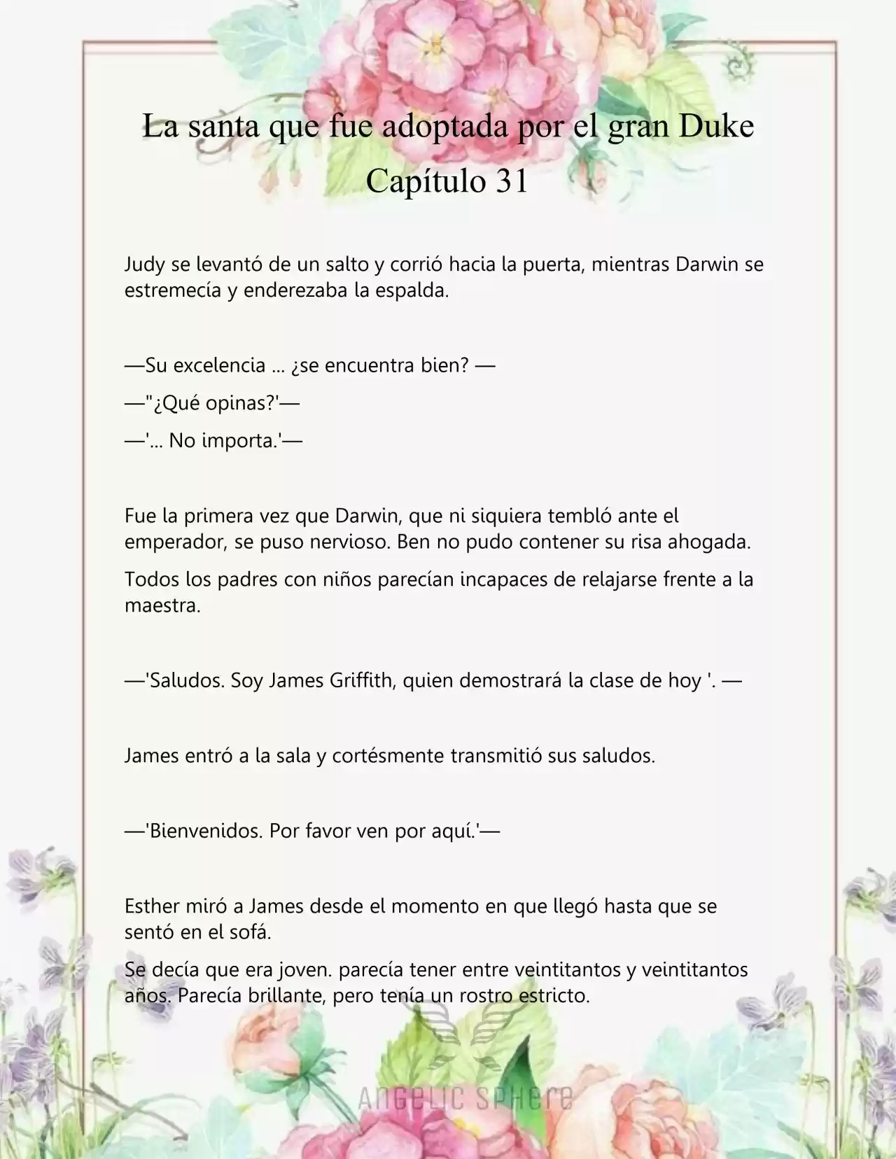 Una Santa Adoptada Por El Gran Duque (Novela) - Capítulo 31 - Página 6 - LectorTMOo