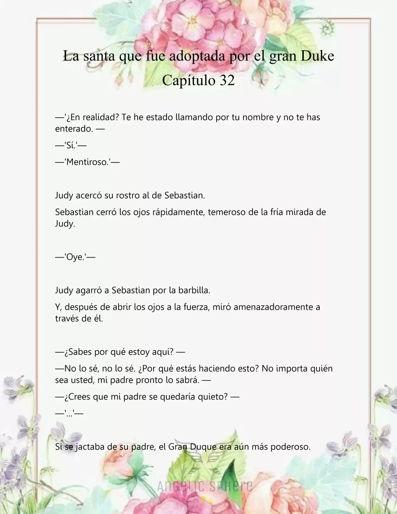 Una Santa Adoptada Por El Gran Duque (Novela) - Capítulo 32 - Página 6 - LectorTMOo
