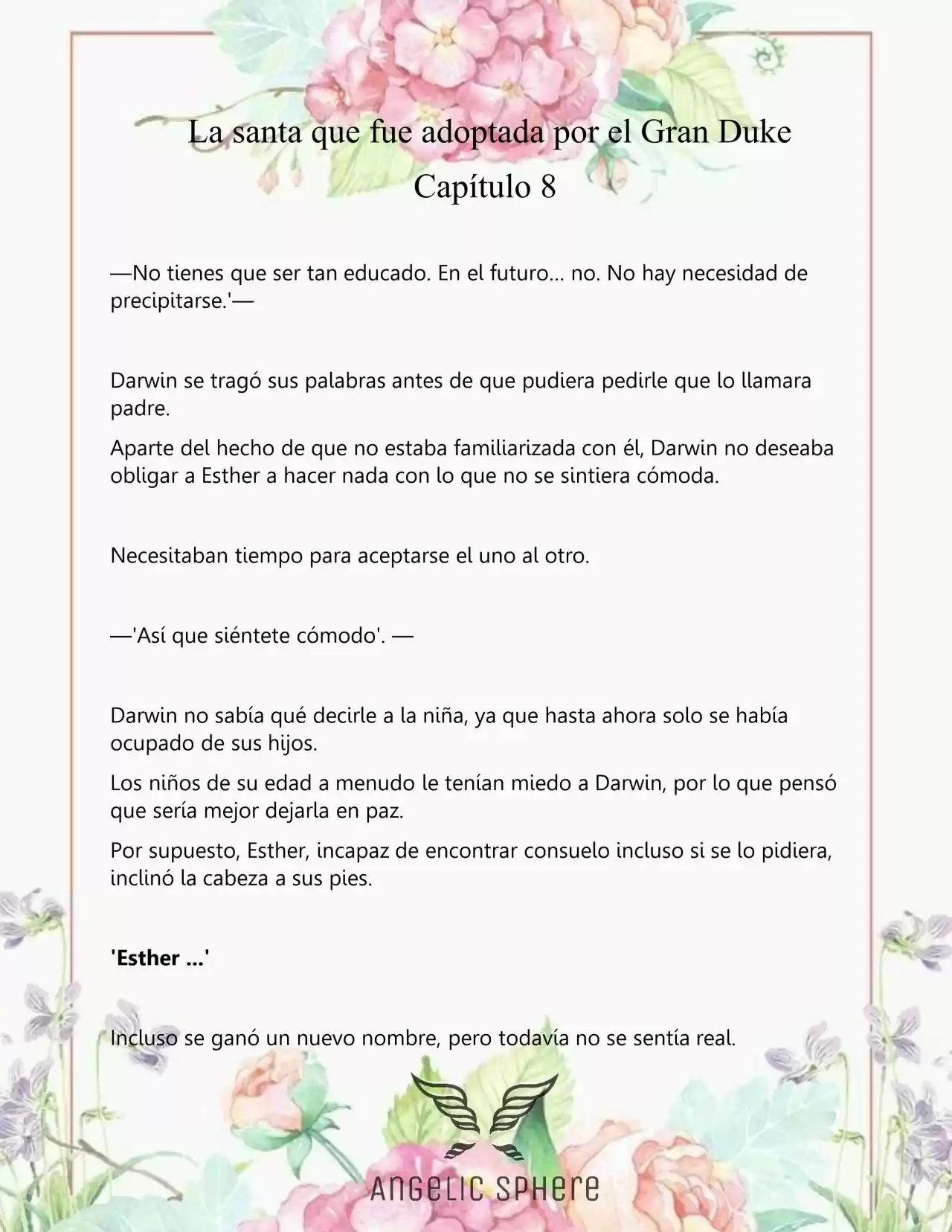 Una Santa Adoptada Por El Gran Duque (Novela) - Capítulo 8 - Página 5 - LectorTMOo