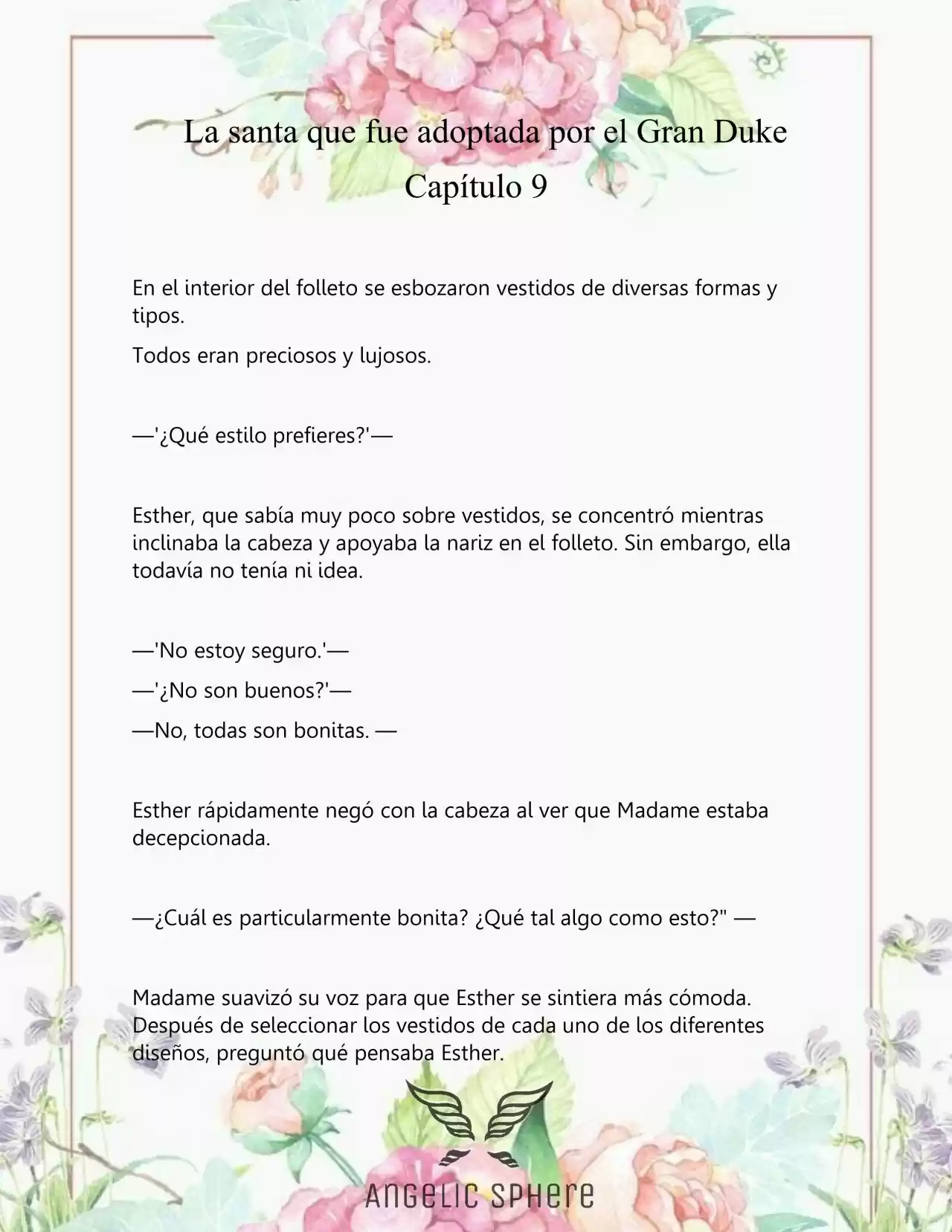 Una Santa Adoptada Por El Gran Duque (Novela) - Capítulo 9 - Página 5 - LectorTMOo
