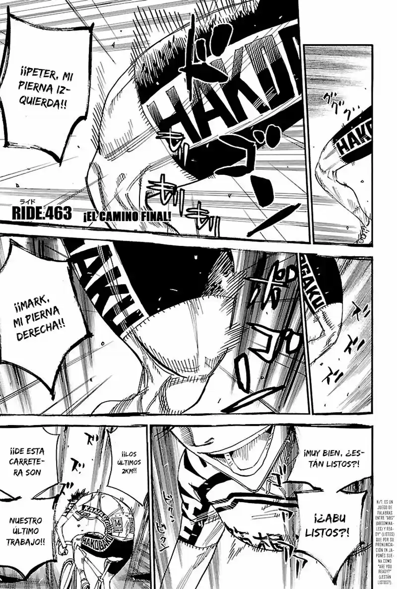 Yowamushi Pedal - Capítulo 463 - Página 3 - LectorTMOo