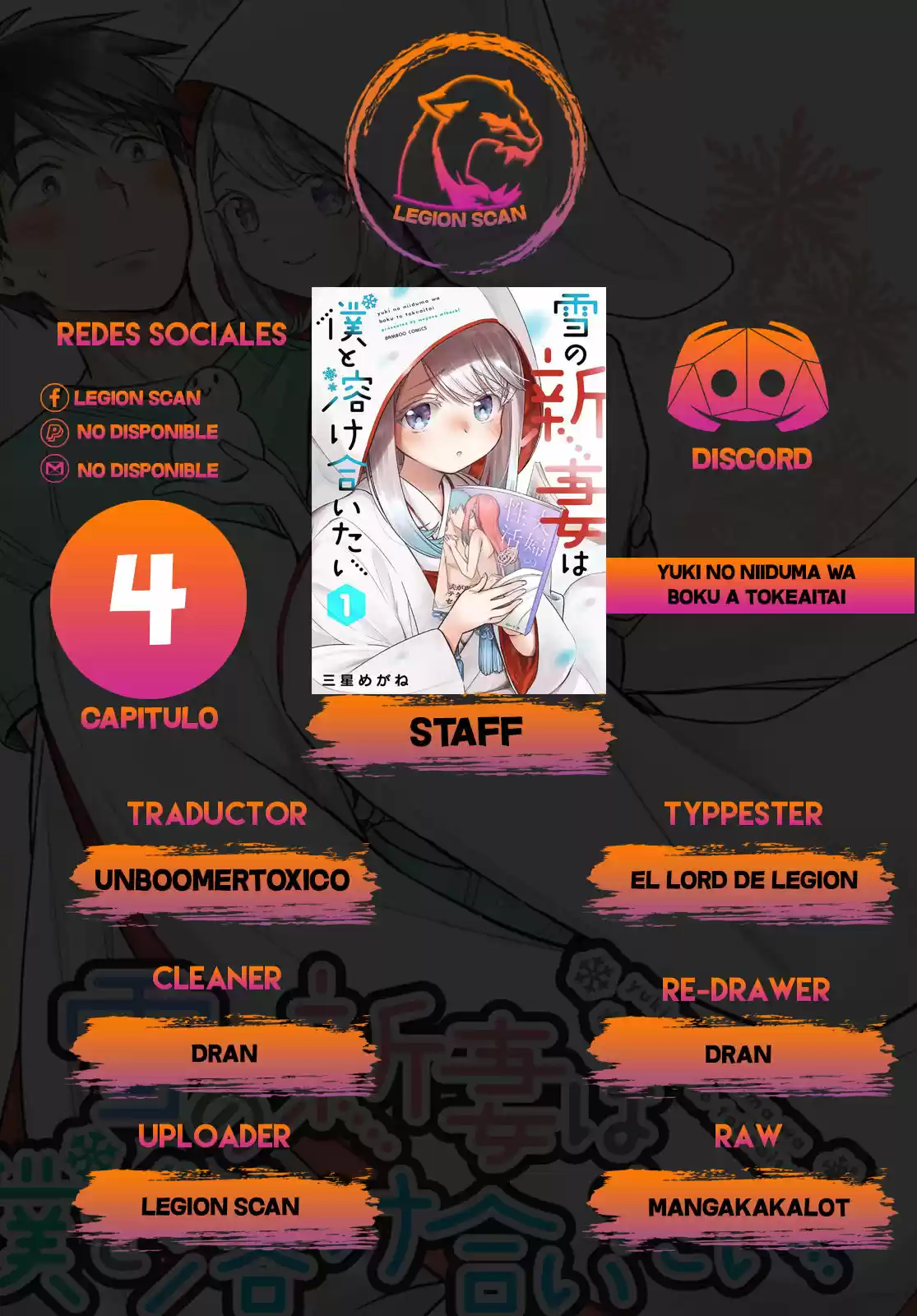 Yuki No Niiduma Wa Boku To Tokeaitai - Capítulo 4 - Página 1 - LectorTMOo