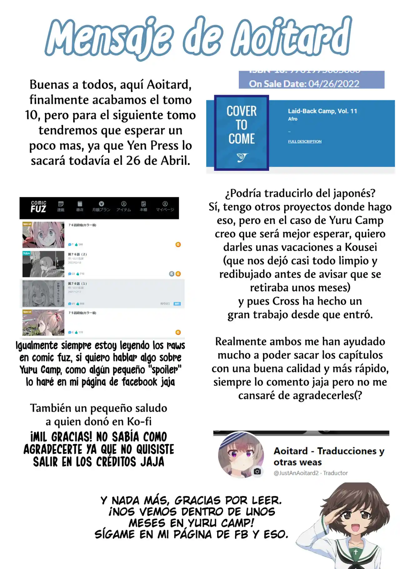 Yurucamp - Capítulo 57.50 - Página 29 - LectorTMOo