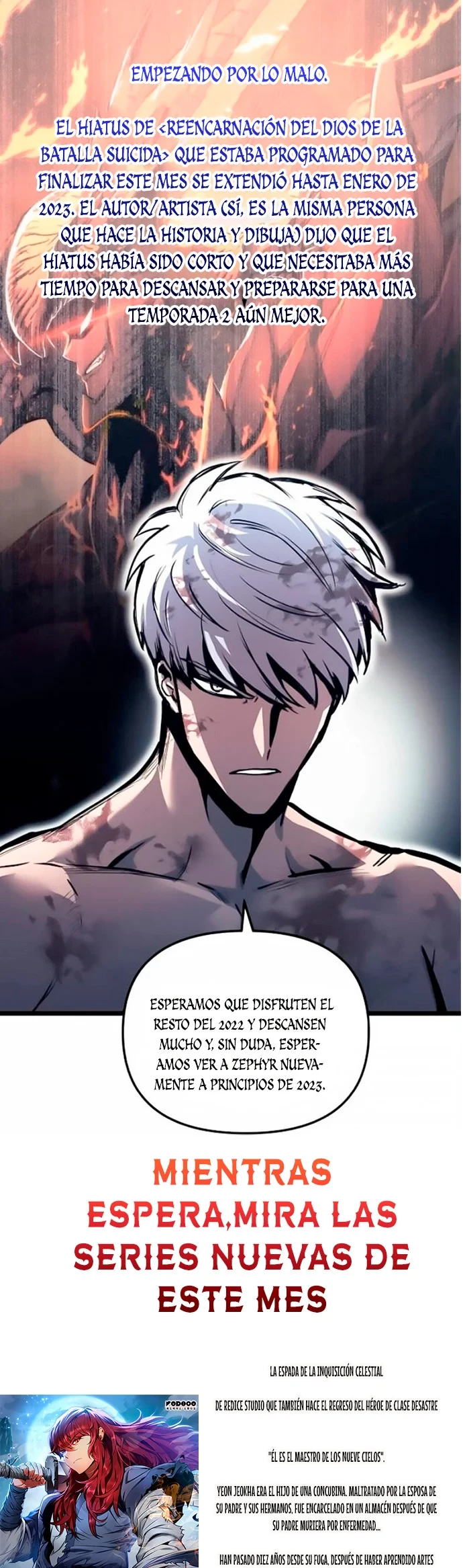 el Dios de la Batalla Suicida - Capítulo 60.5 - Página 1 - LectorTMOo