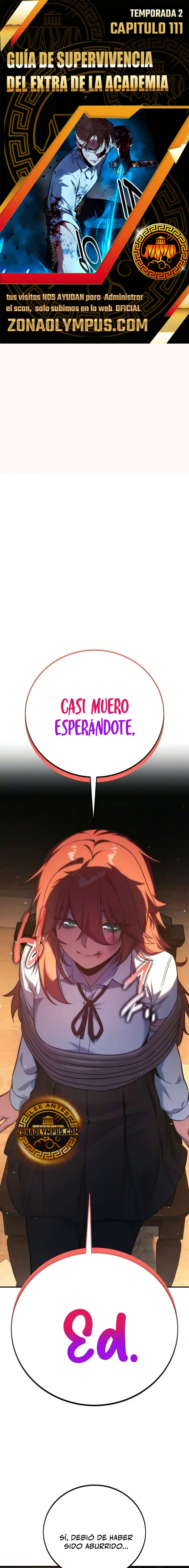 Guia de supervivencia del extra de la academia - Capítulo 111 - Página 1 - LectorTMOo