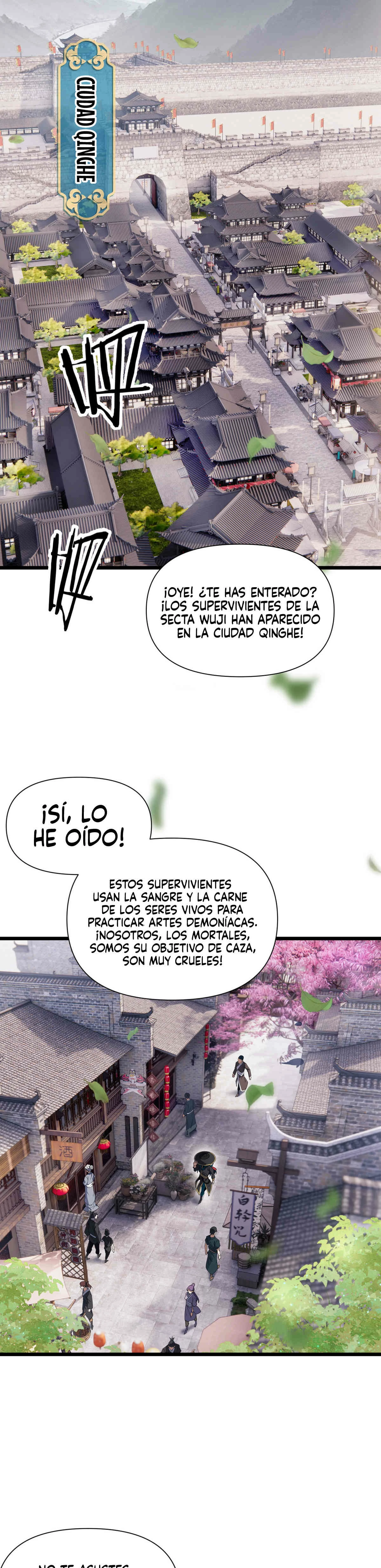 Renacido como Cultivador Demoníaco: Me hago mas fuerte matando zombies capítulo 1 página 2