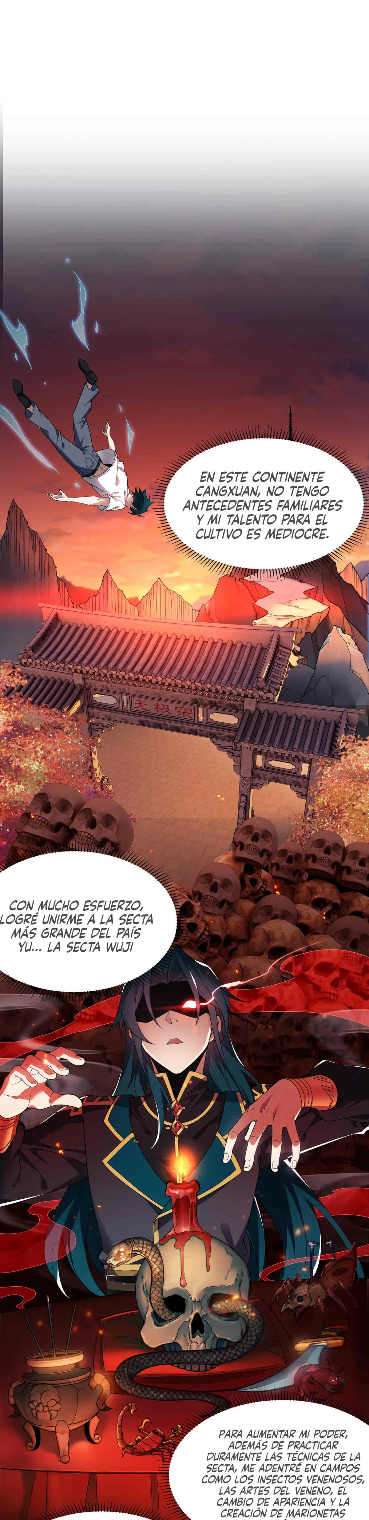 Renacido como Cultivador Demoníaco: Me hago mas fuerte matando zombies capítulo 1 página 5
