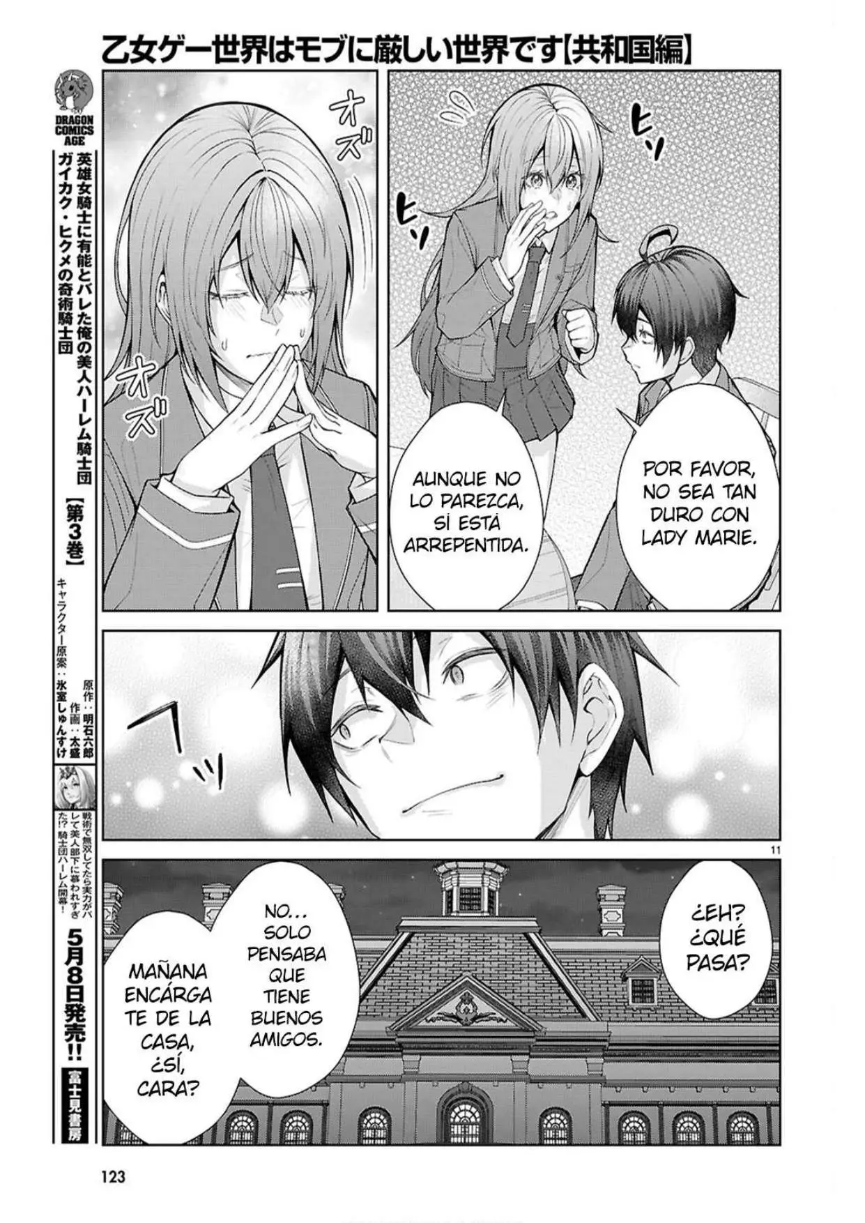 Otome Game Sekai wa Mob ni Kibishii Sekai Desu - Capítulo 77 - Página 11 - LectorTMOo