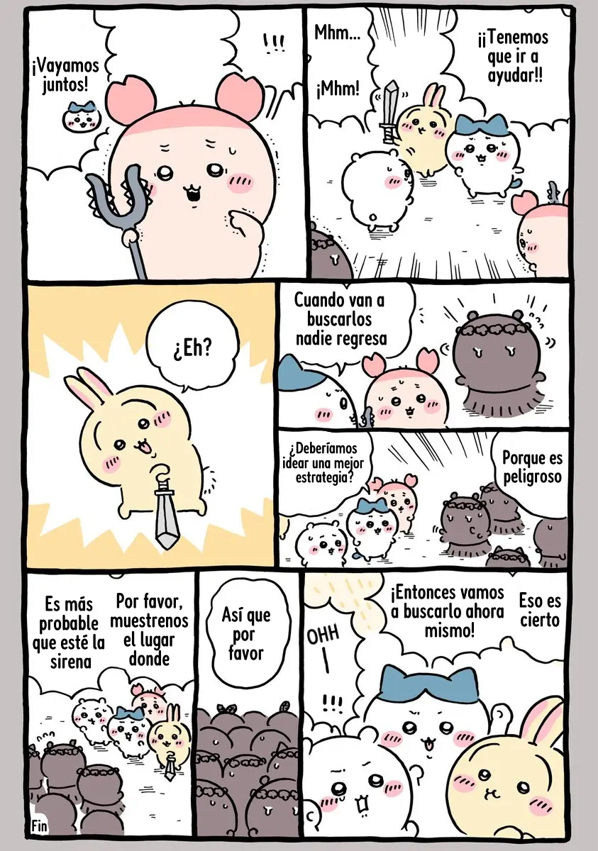 Chiikawa capítulo 702 página 1