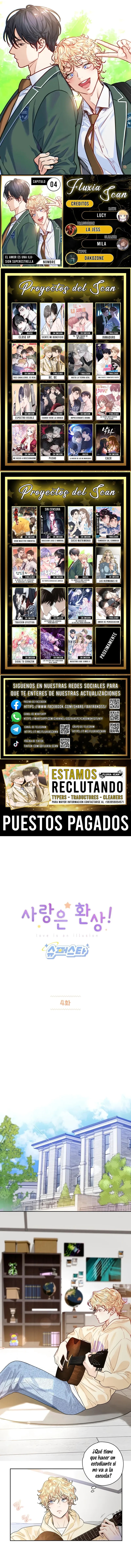 ¡El amor es una ilusión! Superstar - Capítulo 4 - Página 1 - LectorTMOo