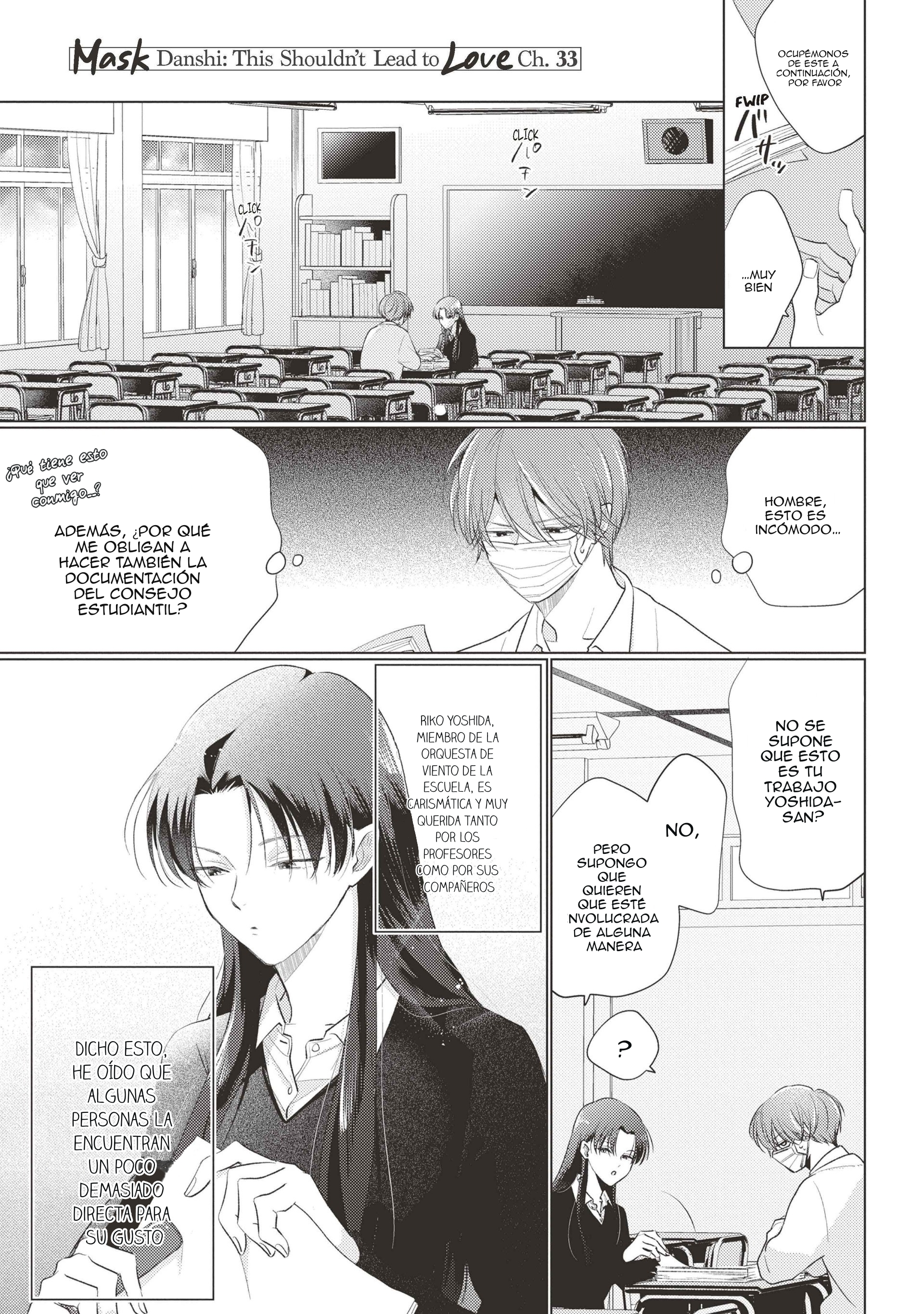 Mask danshi wa Koishitakunai no ni - Capítulo 3 - Página 1 - LectorTMOo