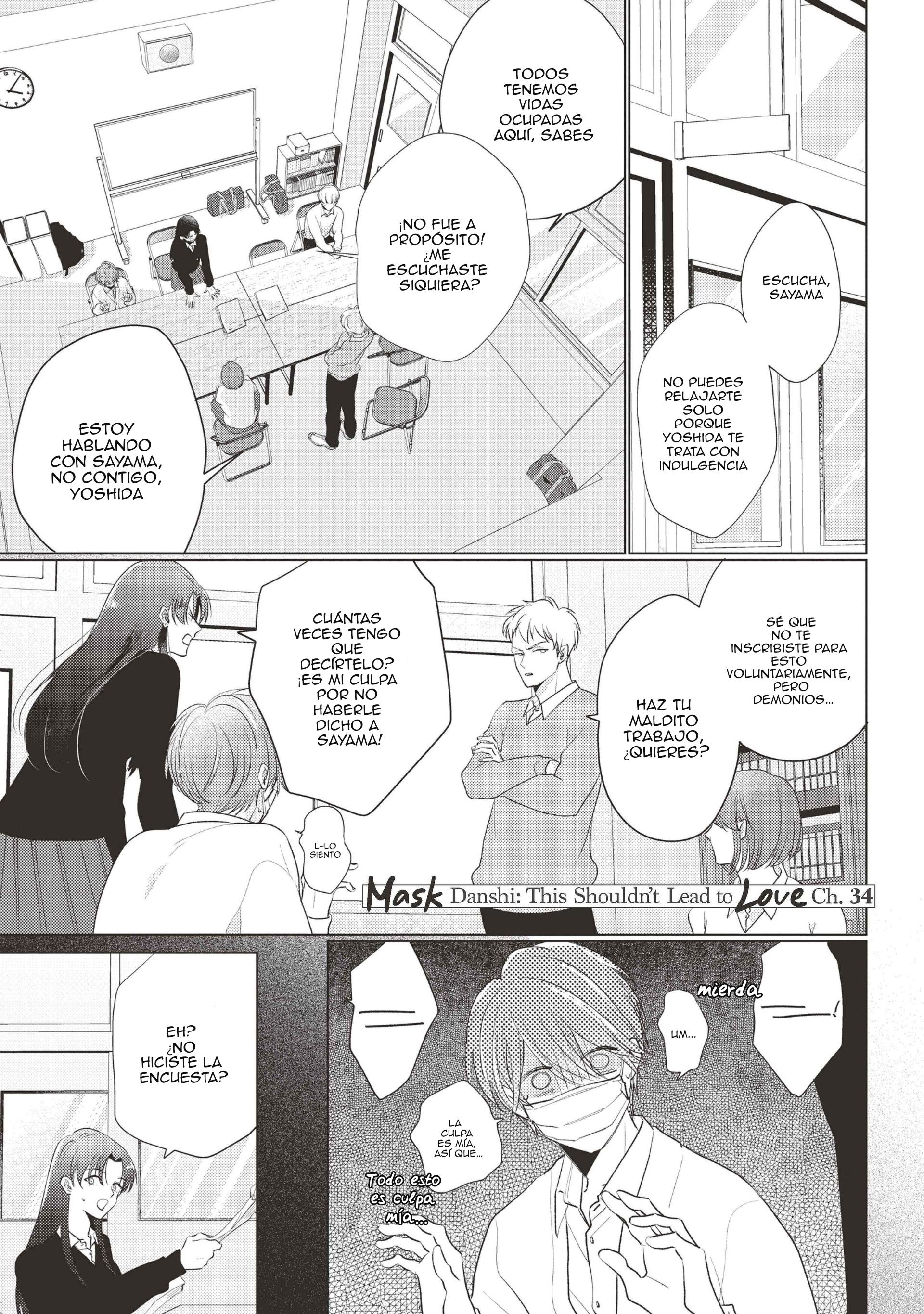 Mask danshi wa Koishitakunai no ni - Capítulo 4 - Página 1 - LectorTMOo