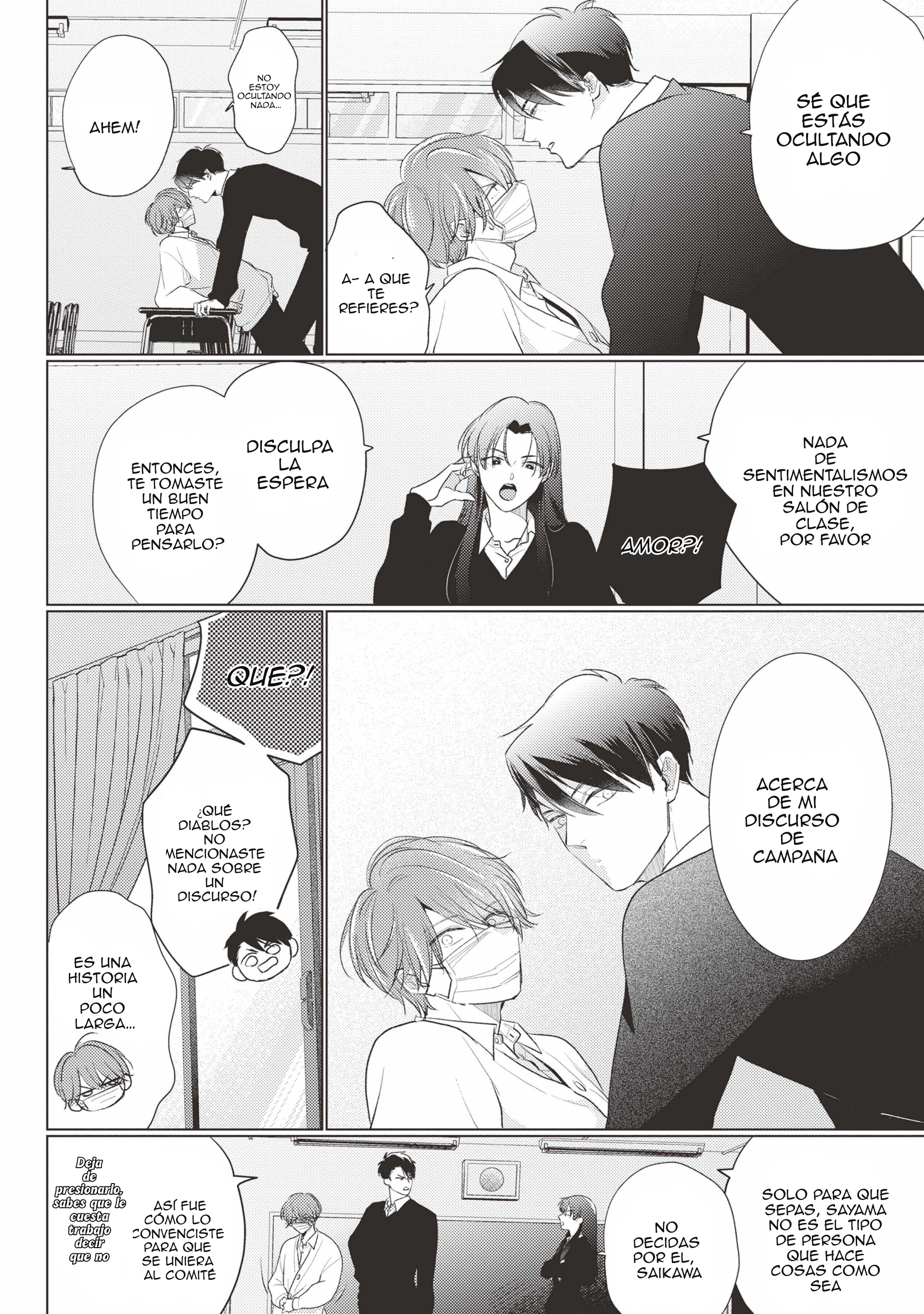 Mask danshi wa Koishitakunai no ni - Capítulo 4 - Página 14 - LectorTMOo