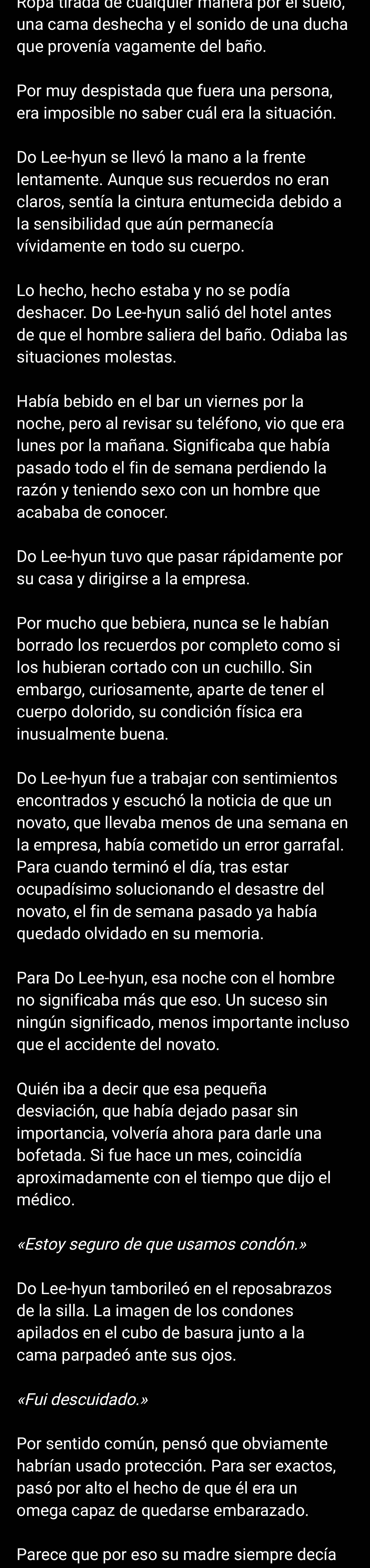 [NOVELA] BEBÉ ACCIDENTAL - Capítulo 1.2 - Página 4 - LectorTMOo