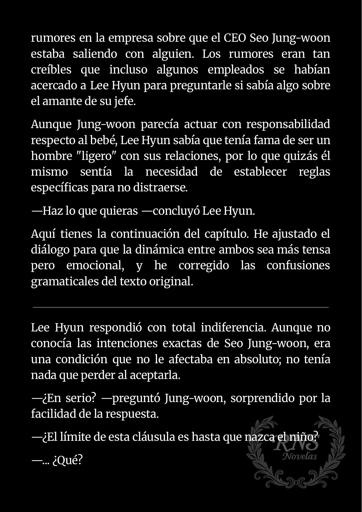 [NOVELA] BEBÉ ACCIDENTAL - Capítulo 11.1 - Página 11 - LectorTMOo