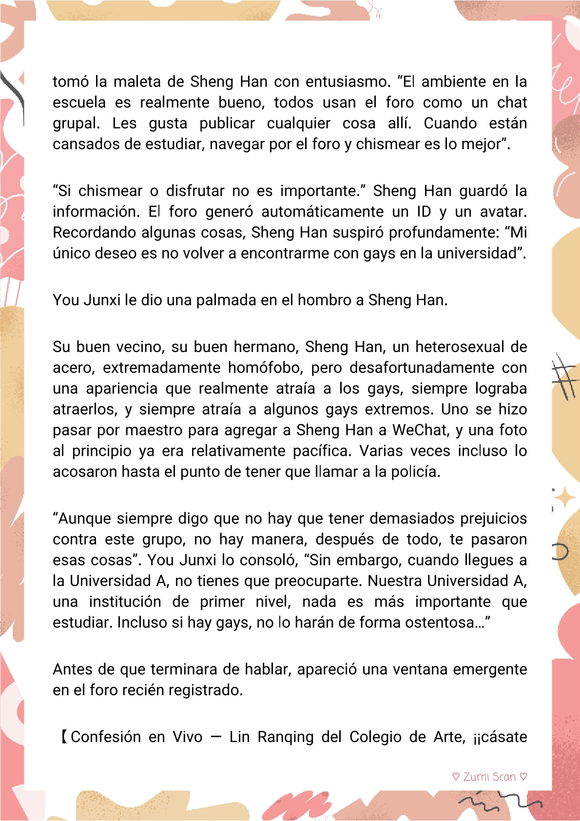 Soy hetero, pero mi compañero de cuarto travestido huele muy bien - Capítulo 1 - Página 7 - LectorTMOo