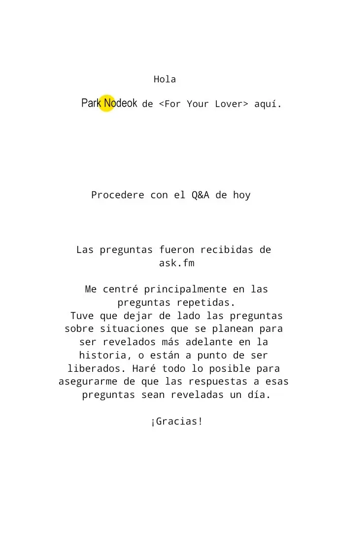 Acerca de tu amor - Capítulo 69.5 - Página 1 - LectorTMOo