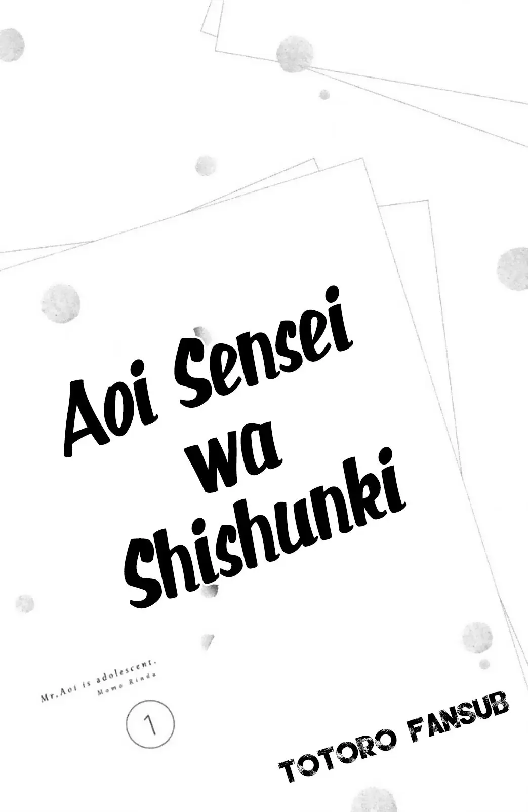 Aoi Sensei wa Shishunki (2016) - Capítulo 1 - Página 4 - LectorTMOo