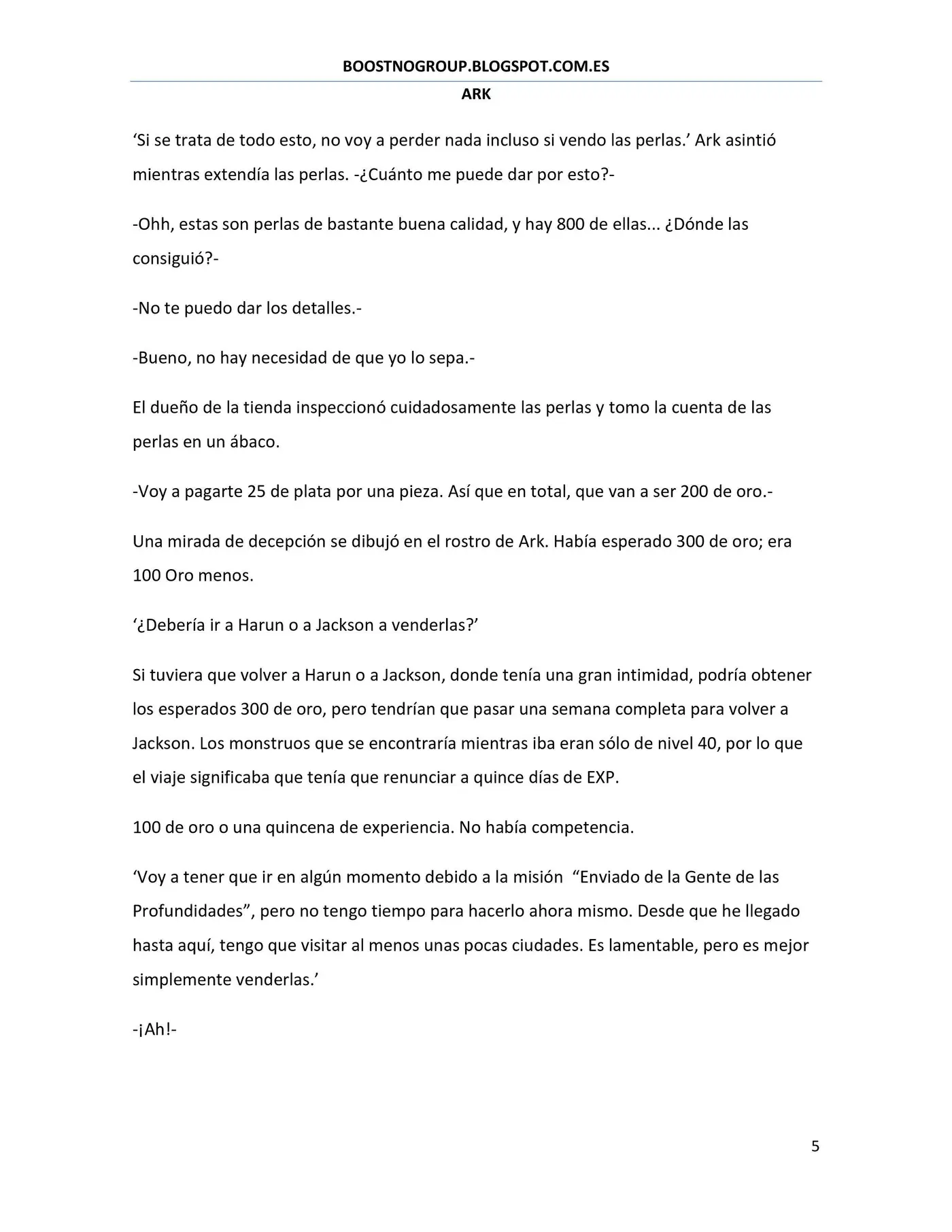 Ark (novela) (2016) - Capítulo 16 - Página 5 - LectorTMOo