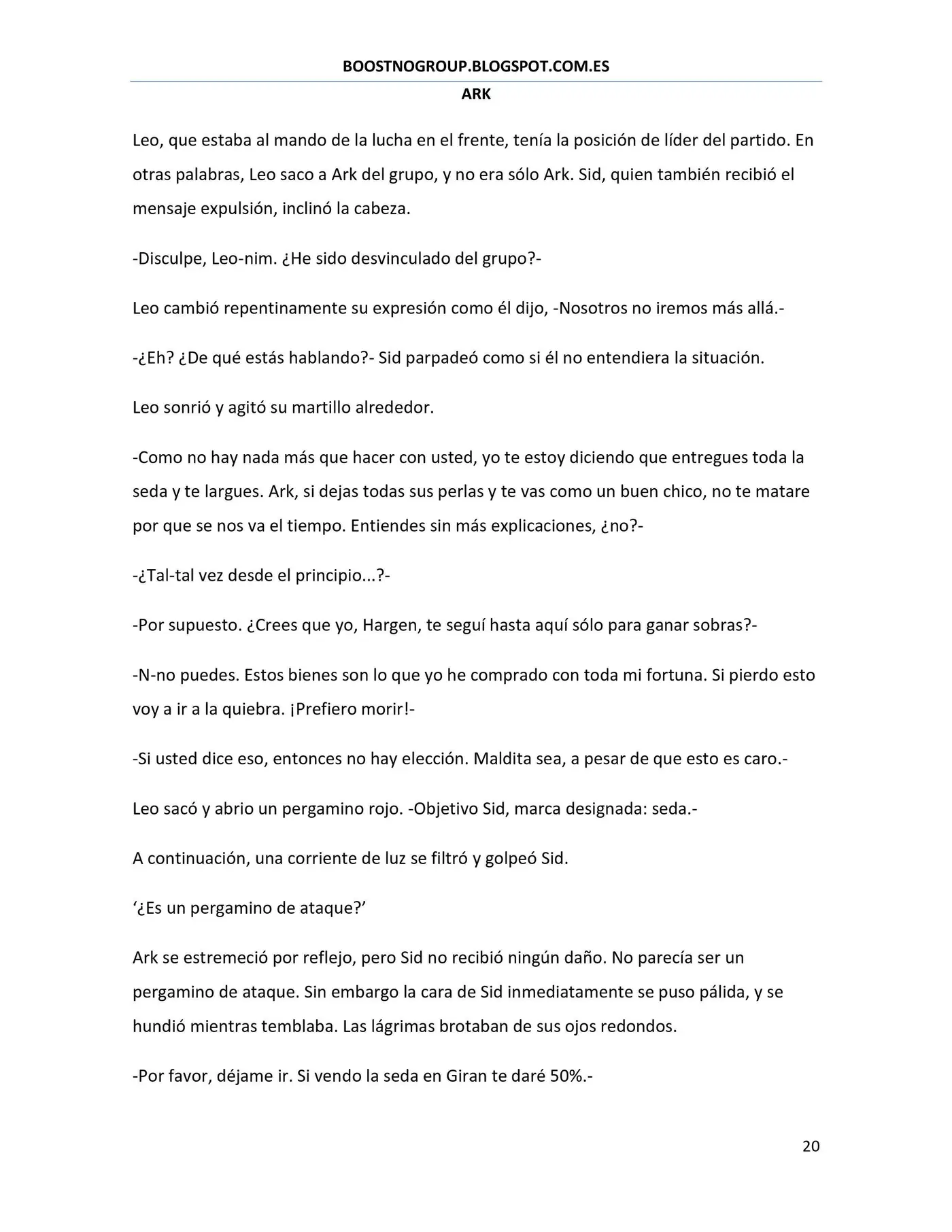 Ark (novela) (2016) - Capítulo 16 - Página 20 - LectorTMOo