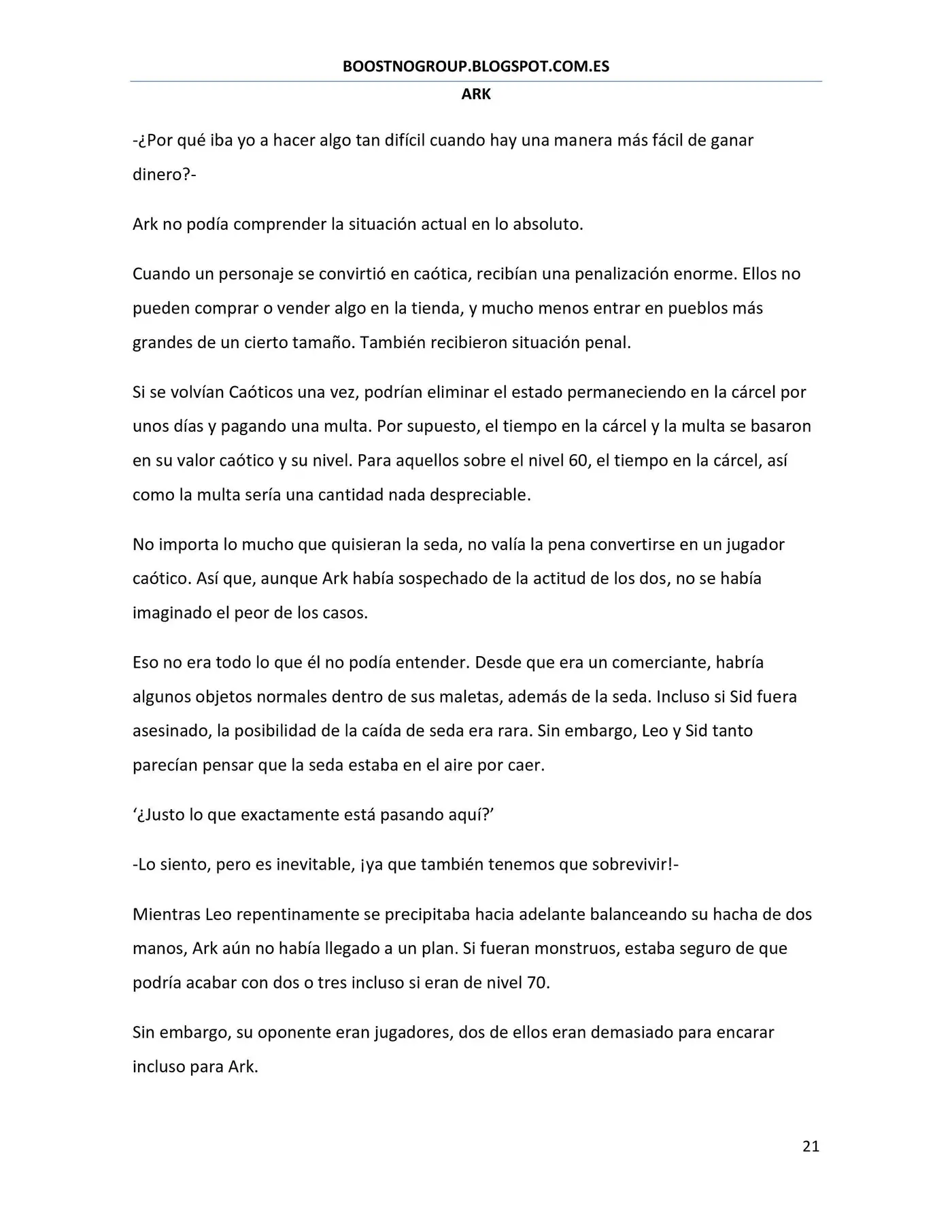 Ark (novela) (2016) - Capítulo 16 - Página 21 - LectorTMOo