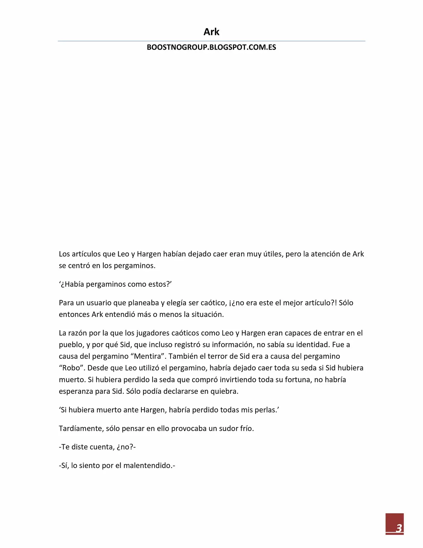 Ark (novela) (2016) - Capítulo 17 - Página 3 - LectorTMOo