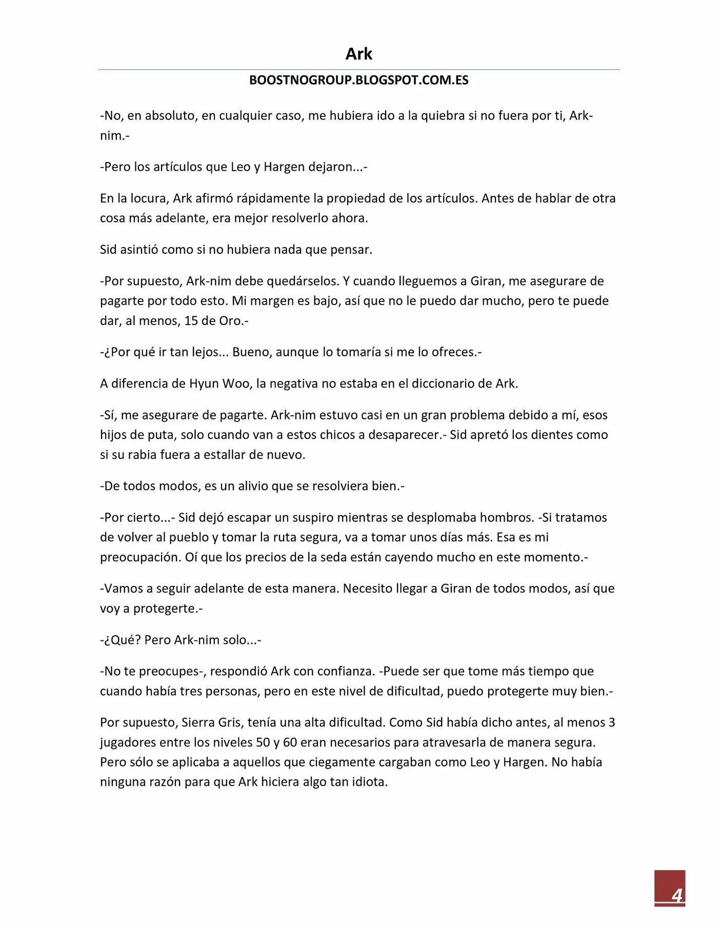 Ark (novela) (2016) - Capítulo 17 - Página 4 - LectorTMOo