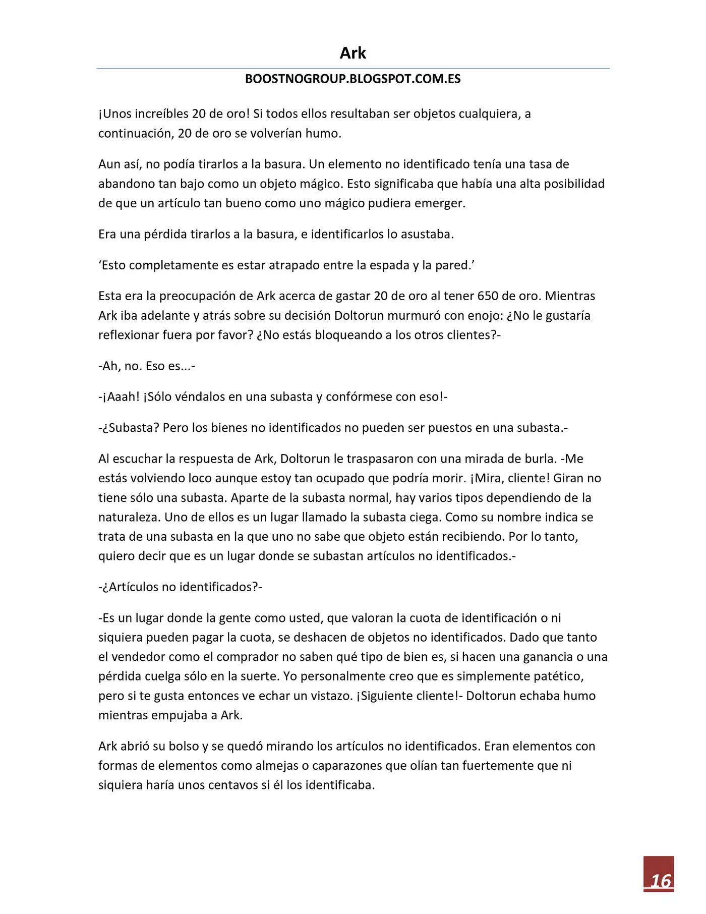 Ark (novela) (2016) - Capítulo 17 - Página 16 - LectorTMOo