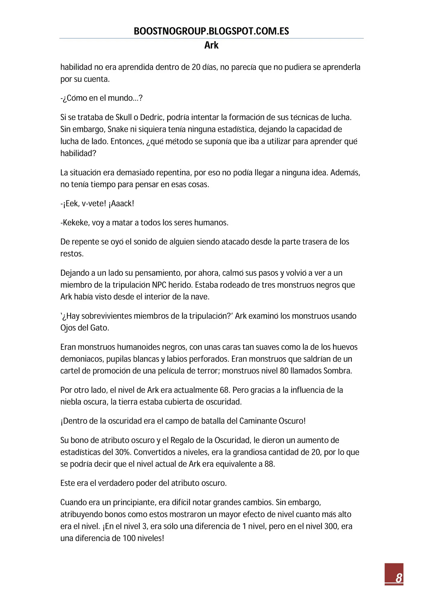 Ark (novela) (2016) - Capítulo 20 - Página 8 - LectorTMOo