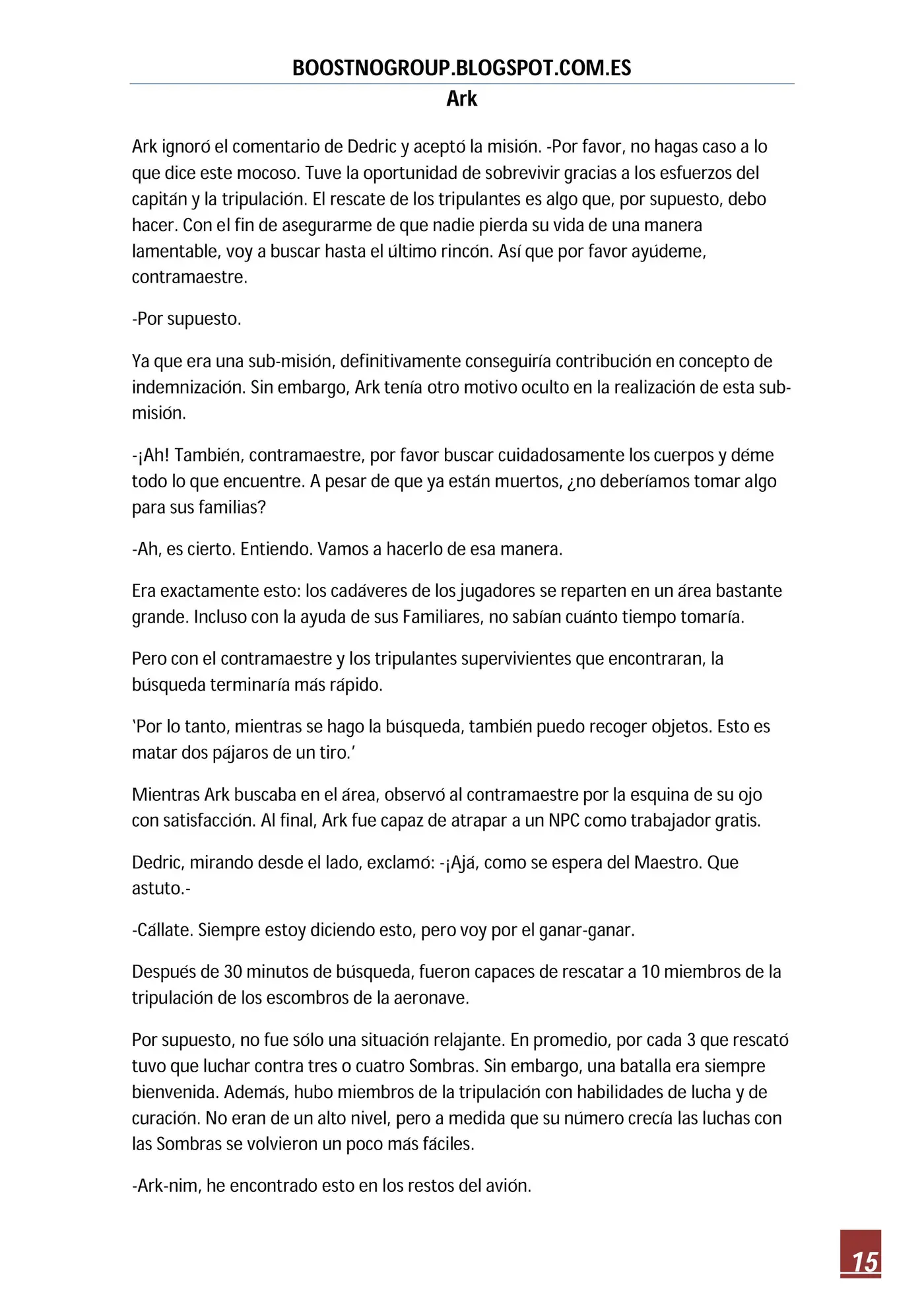Ark (novela) (2016) - Capítulo 20 - Página 15 - LectorTMOo