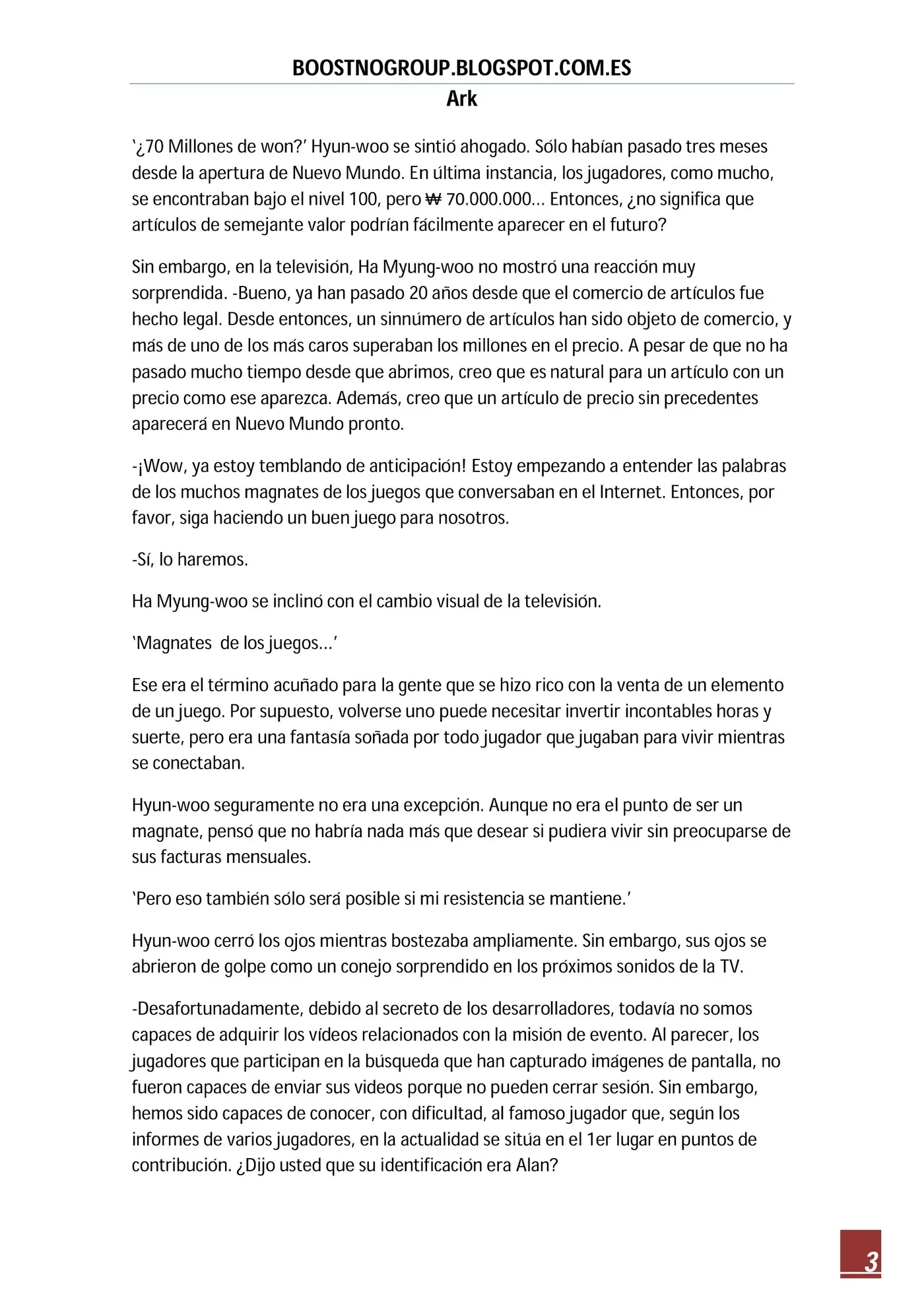 Ark (novela) (2016) - Capítulo 22 - Página 3 - LectorTMOo