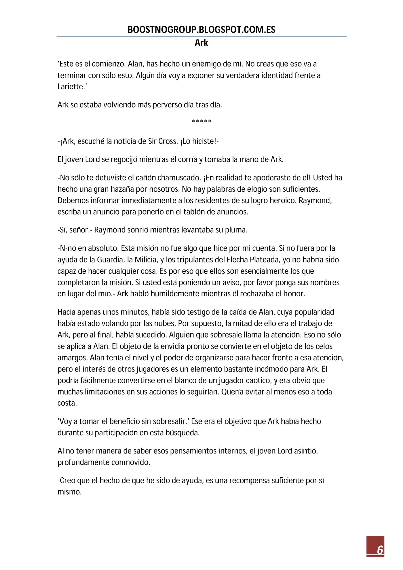 Ark (novela) (2016) - Capítulo 24 - Página 6 - LectorTMOo