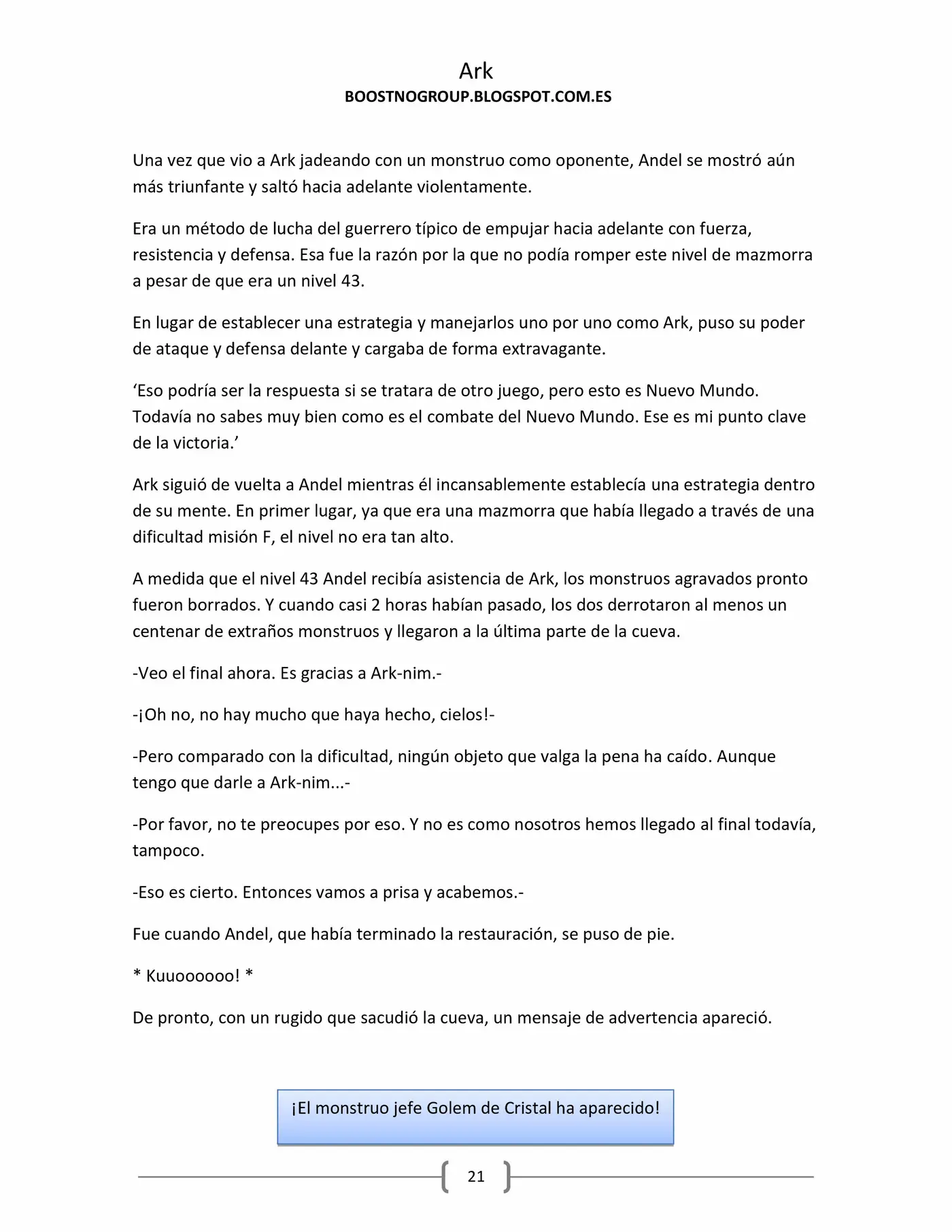 Ark (novela) (2016) - Capítulo 8 - Página 21 - LectorTMOo