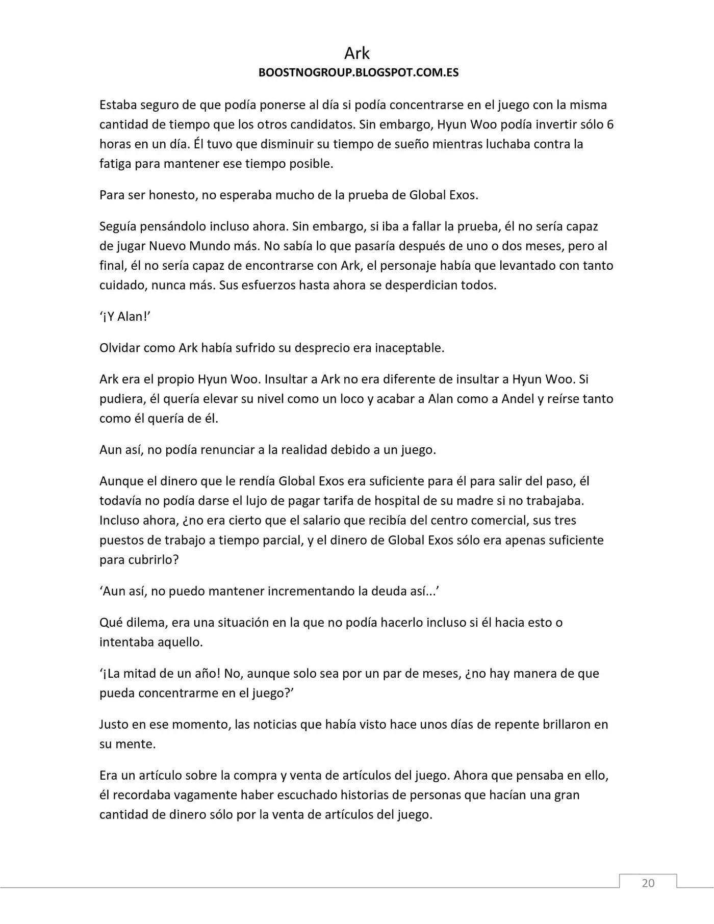 Ark (novela) (2016) - Capítulo 9 - Página 20 - LectorTMOo