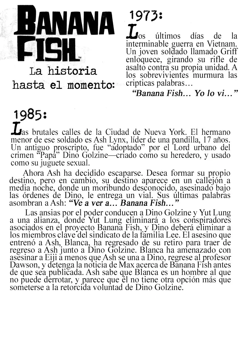 Banana Fish (1985) - Capítulo 68 - Página 4 - LectorTMOo