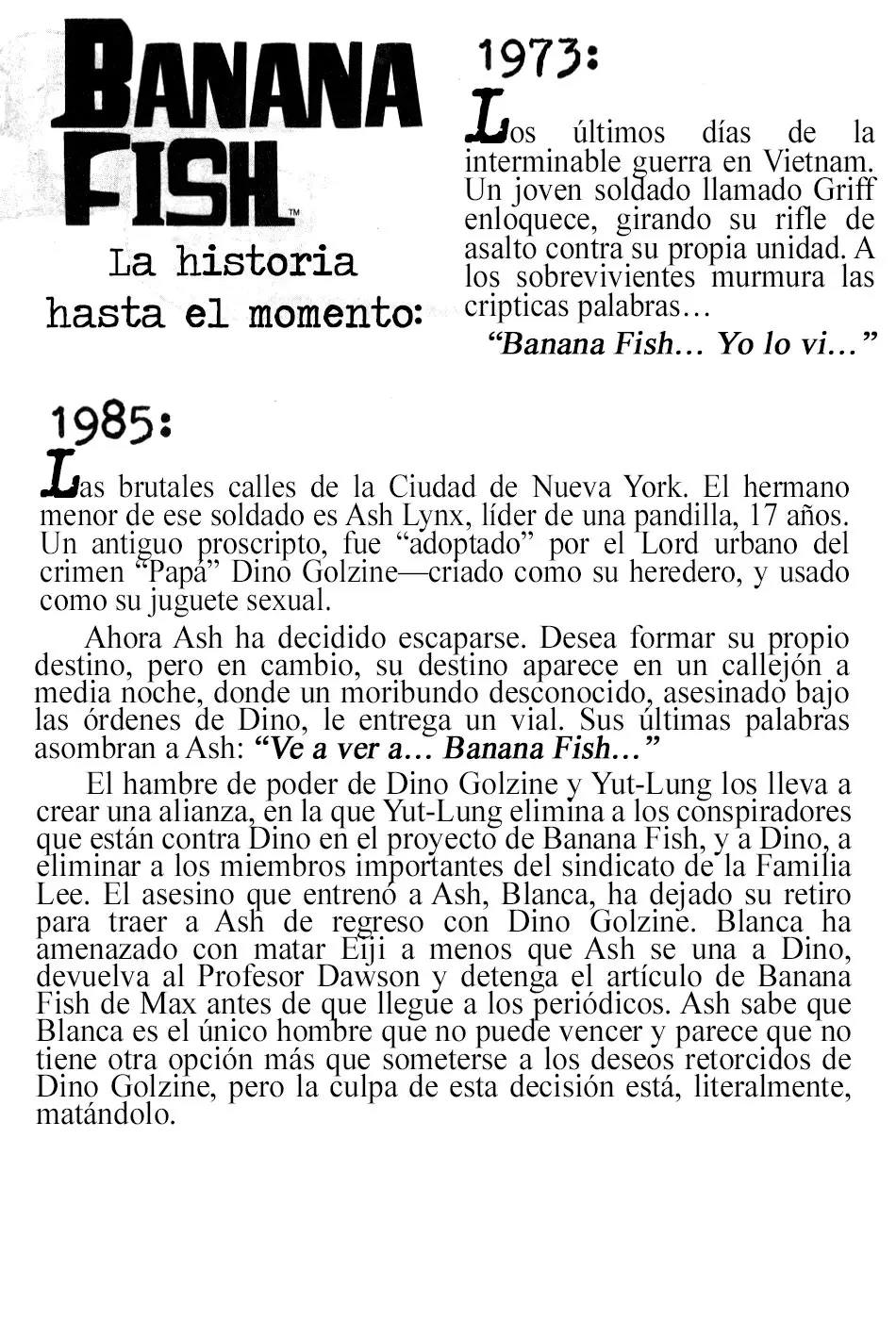 Banana Fish (1985) - Capítulo 74 - Página 6 - LectorTMOo
