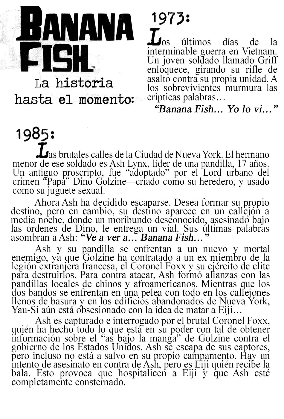Banana Fish (1985) - Capítulo 94 - Página 5 - LectorTMOo